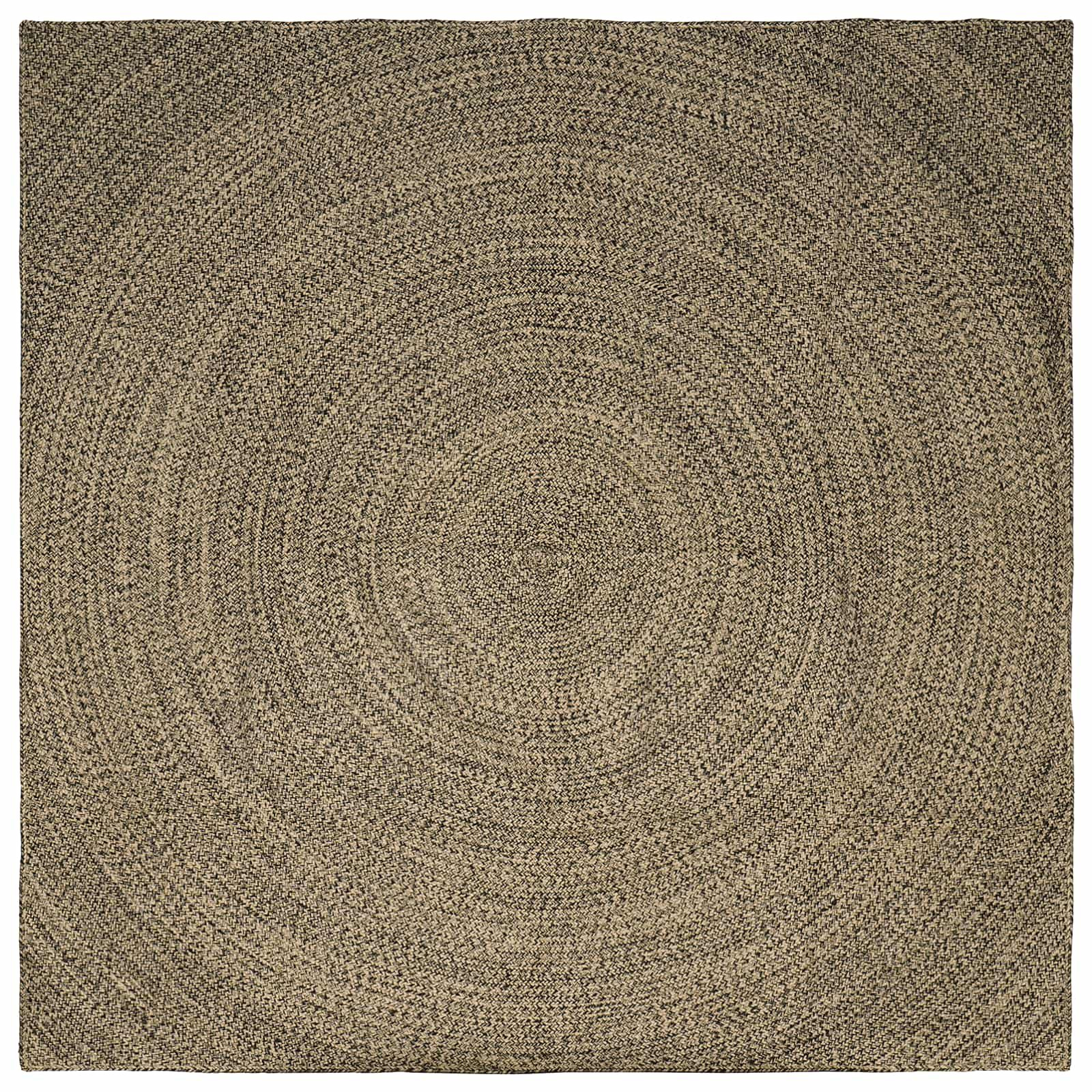 vidaXL Bereichsteppiche Natürlich und Schwarz 240 x 240 cm Jute