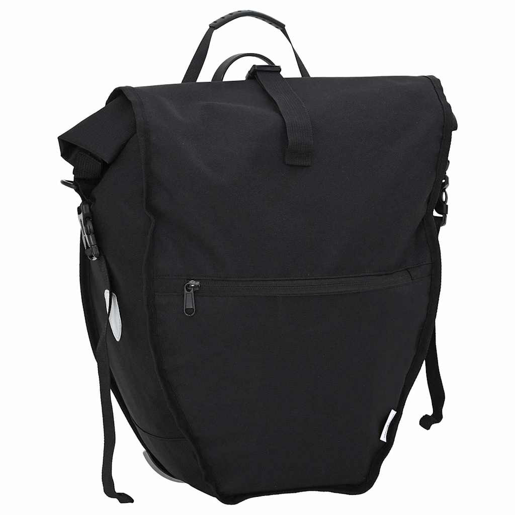 vidaXL Fahrradtasche Schwarz 32,5 x 17 x 57 cm Polyester