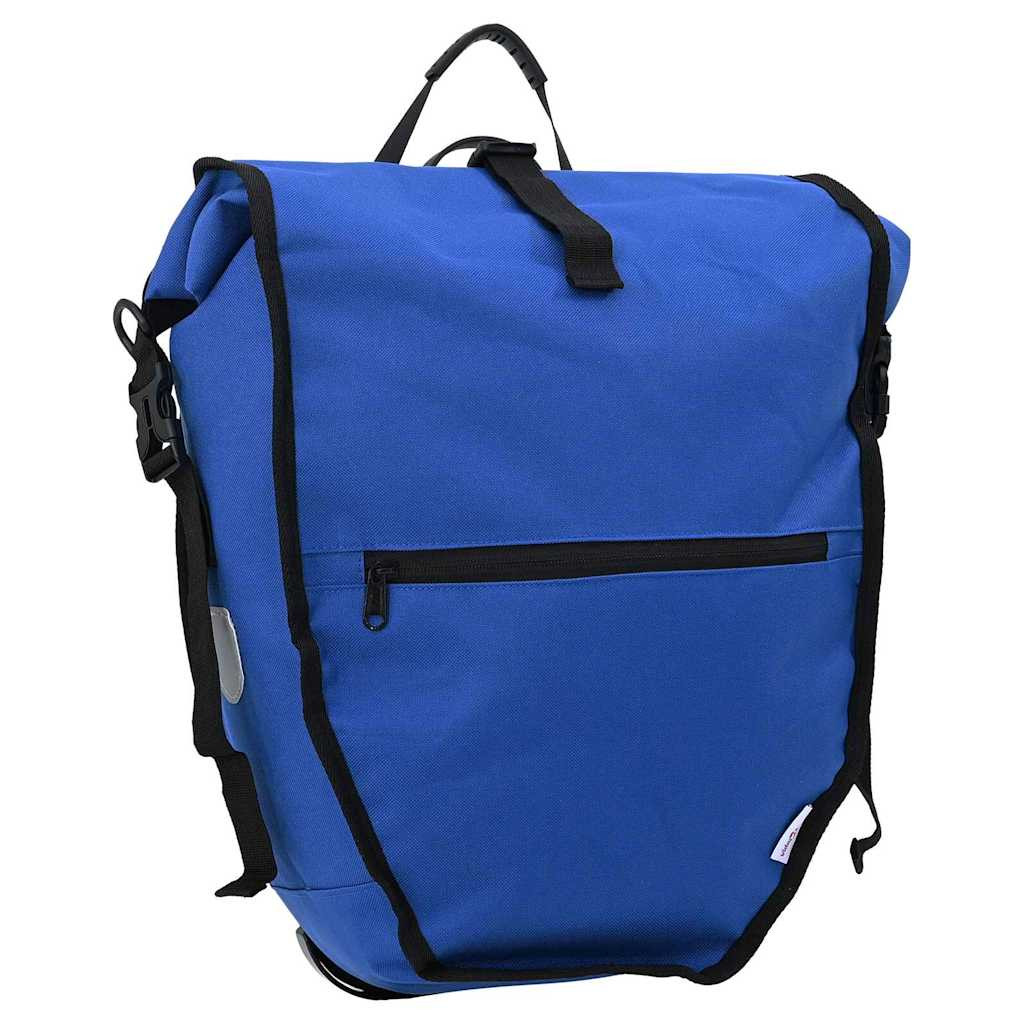 vidaXL Fahrradtasche Blau 32,5 x 17 x 57 cm Polyester