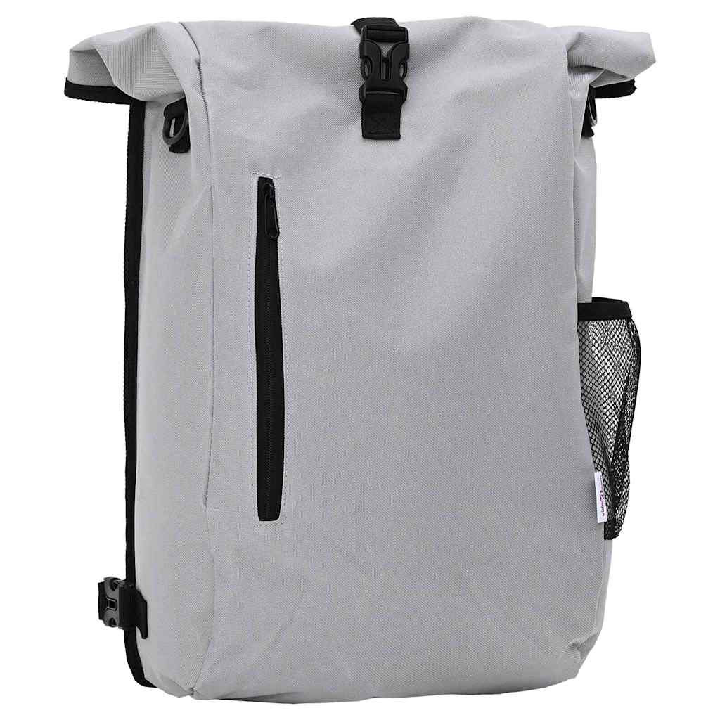 vidaXL Fahrradtasche Grau 31 x 13 x 58 cm Polyester