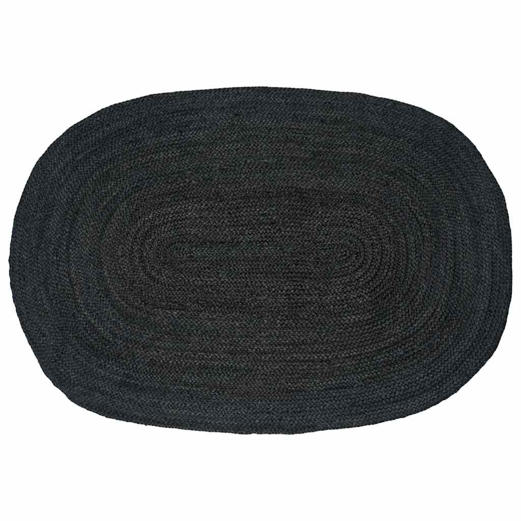 vidaXL Bereichsteppiche Dunkelgrau 122 x 183 cm Jute