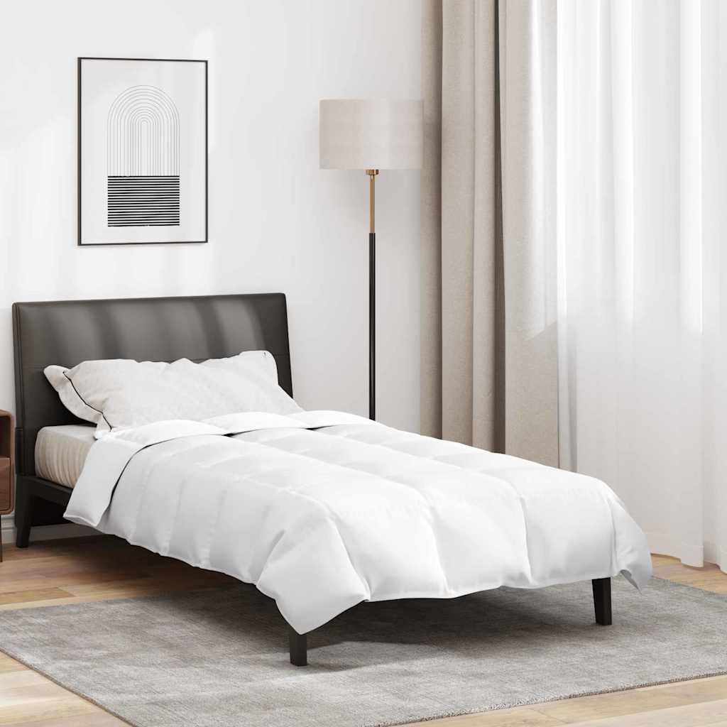 vidaXL Bettdecke Weiß 140 x 220 cm Feder
