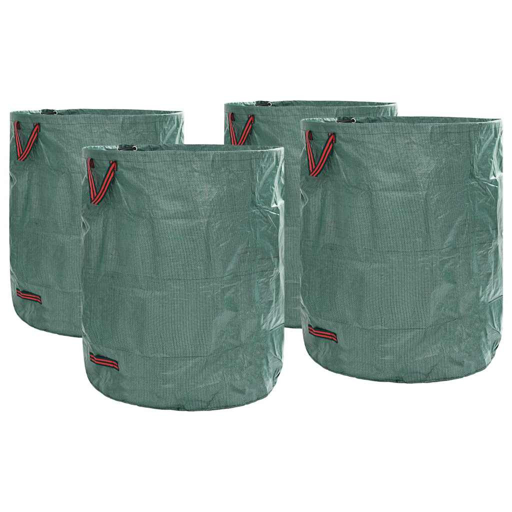vidaXL Gartenmüllsäcke 4 pcs Grün 79 x 79 x 99,5 cm Polypropylen