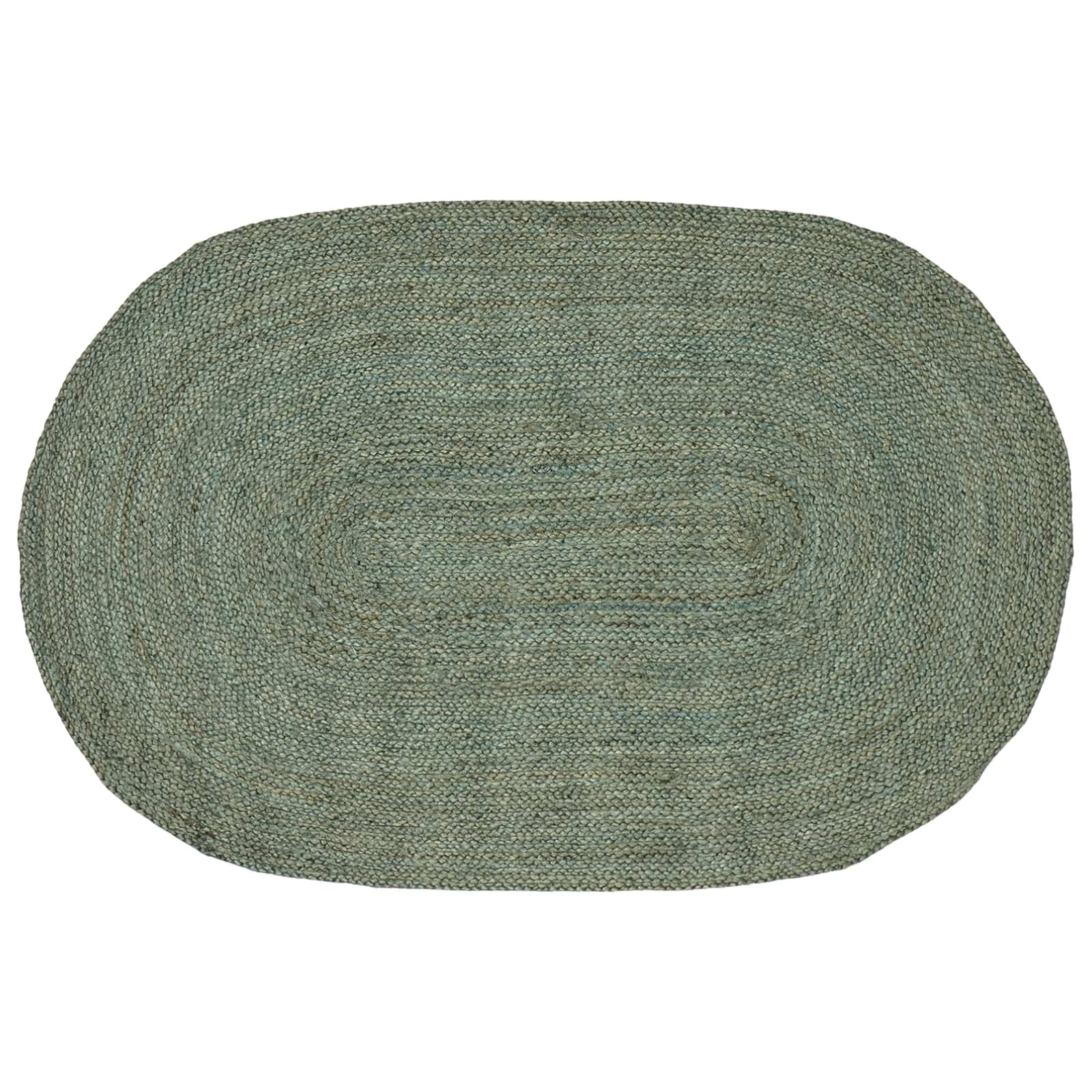 vidaXL Bereichsteppiche Olive Grün 100 x 152 cm Jute