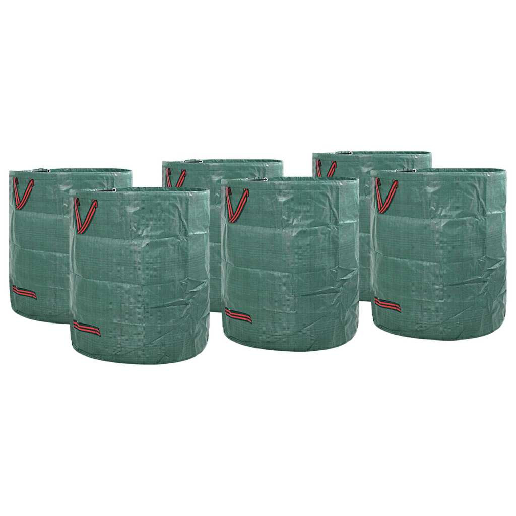 vidaXL Gartenmüllsäcke 12 pcs Grün 67 x 67 x 75,5 cm Polypropylen
