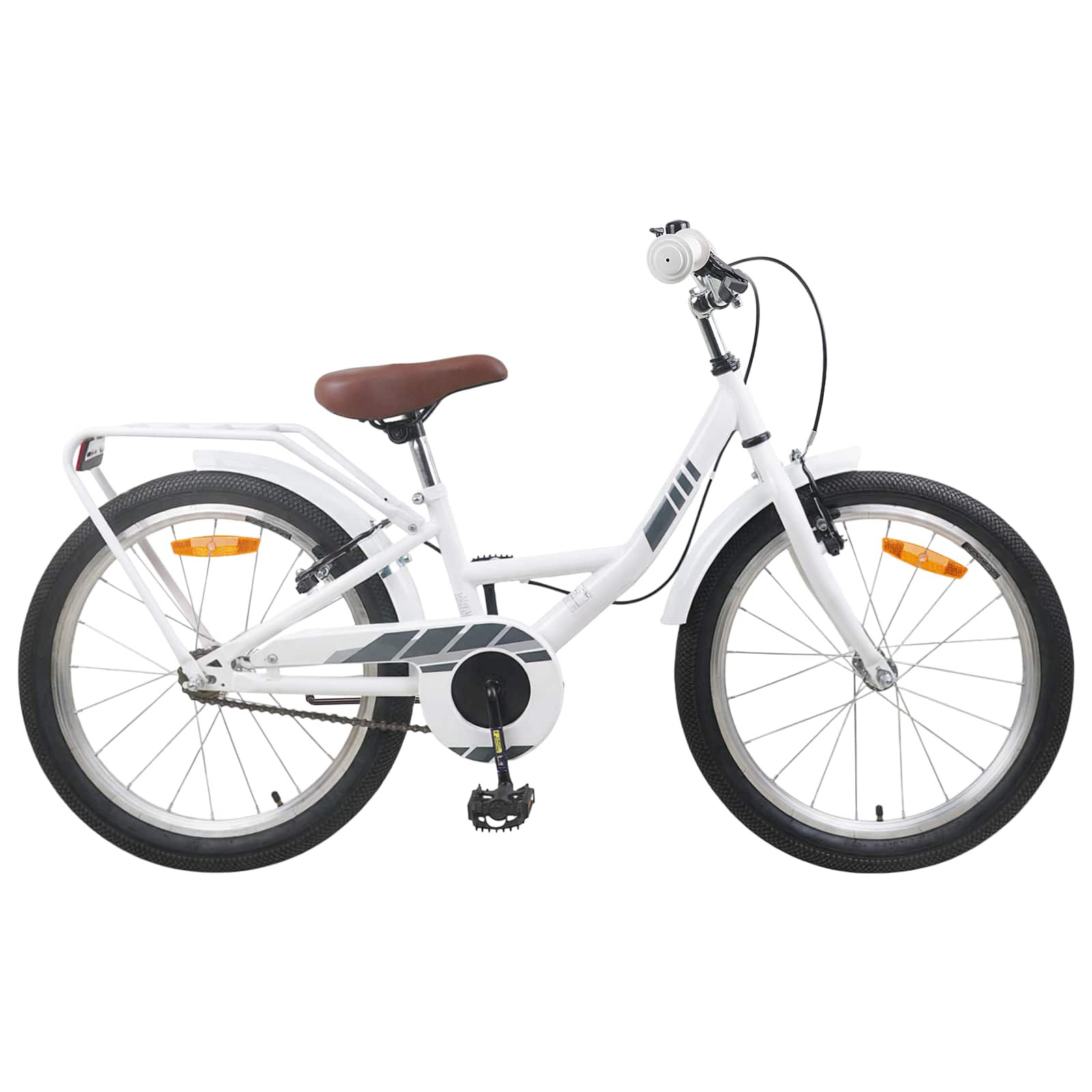 vidaXL Kinderfahrrad 20 Zoll für 6-11 Jahre alt Weiß
