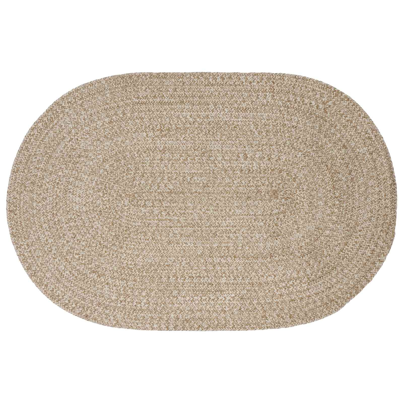 vidaXL Bereichsteppiche Weiß 100 x 152 cm Jute