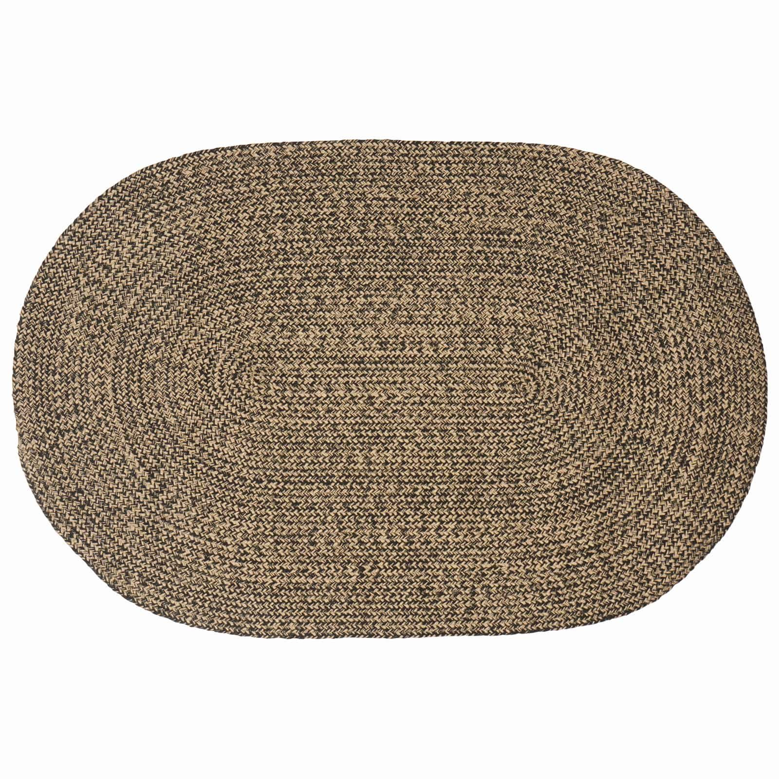 vidaXL Bereichsteppiche Schwarz 100 x 152 cm Jute