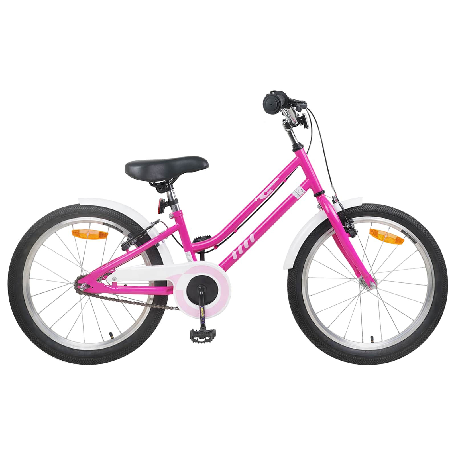 vidaXL Kinderfahrrad 20 Zoll für 6-11 Jahre alt Pink Weiß