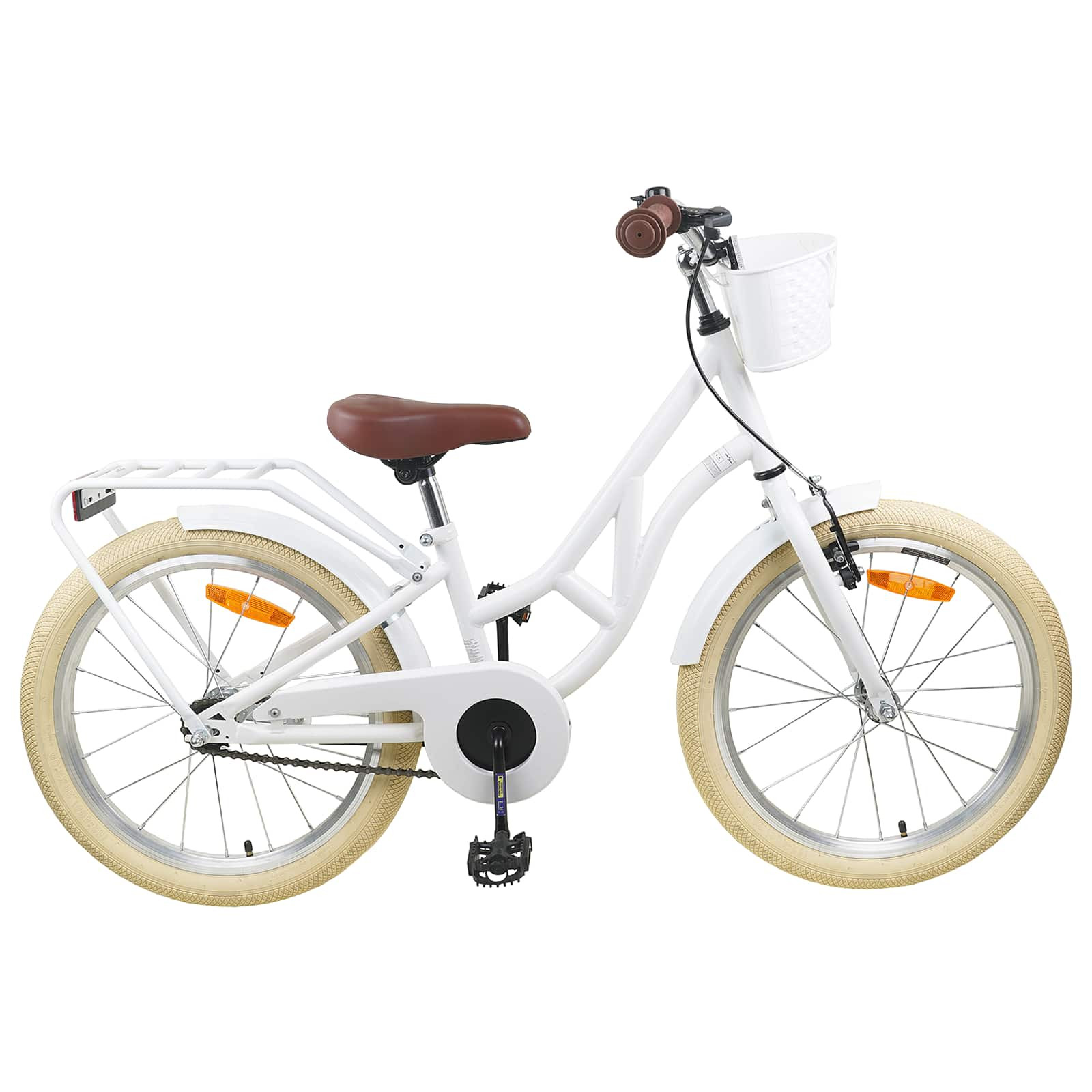 vidaXL Kinderfahrrad 20 Zoll 6-11 Weiß