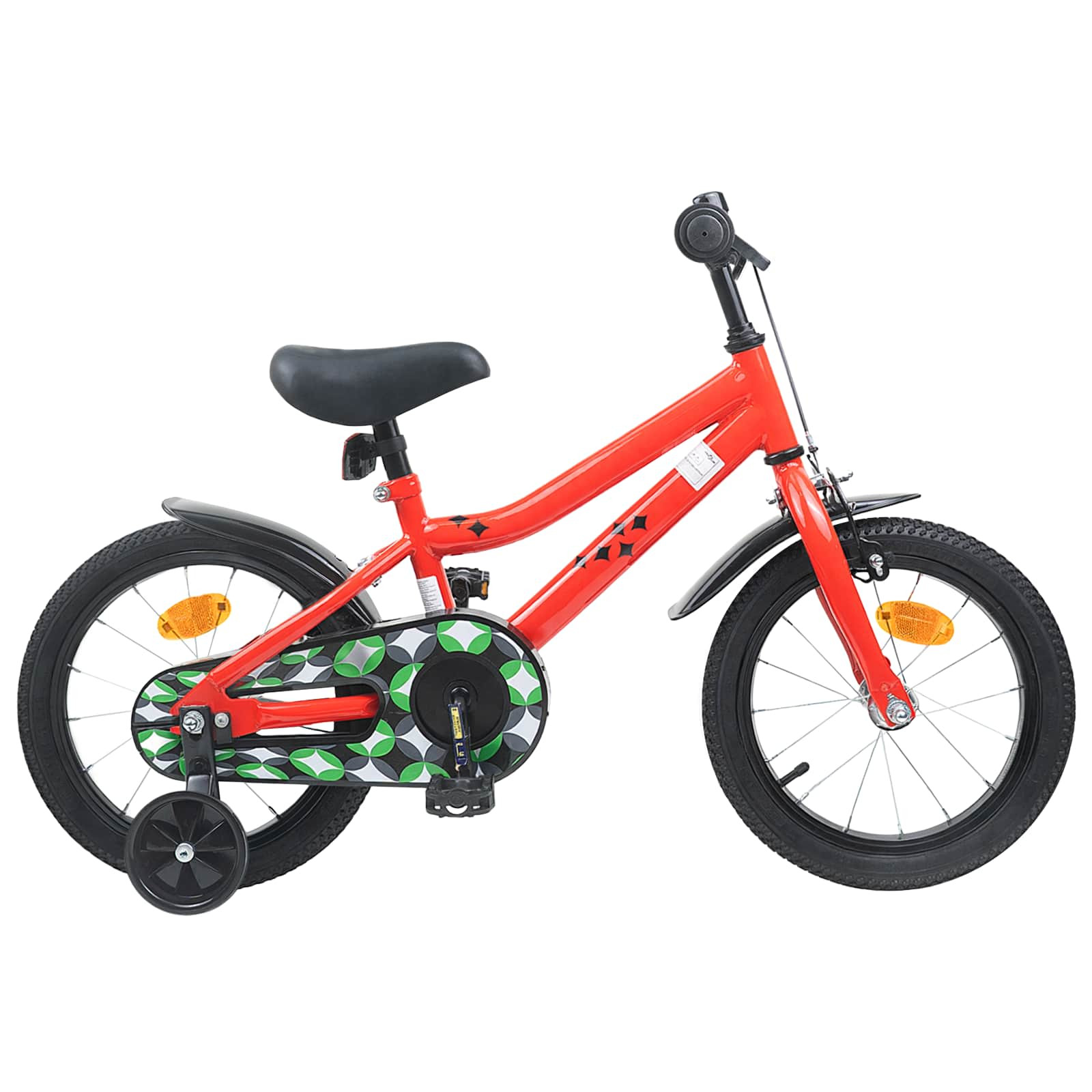 vidaXL Kinderfahrrad 16 Zoll für 4-6 Jahre alt Rot