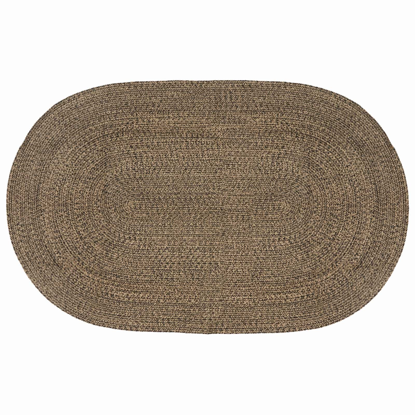 vidaXL Bereichsteppiche Schwarz 205 x 305 cm Jute