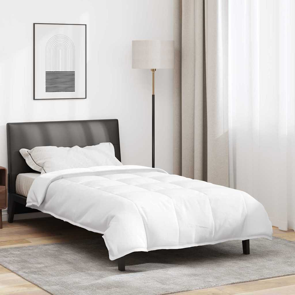 vidaXL 2-in-1 Bettdecke Weiß 155 x 220 cm Feder