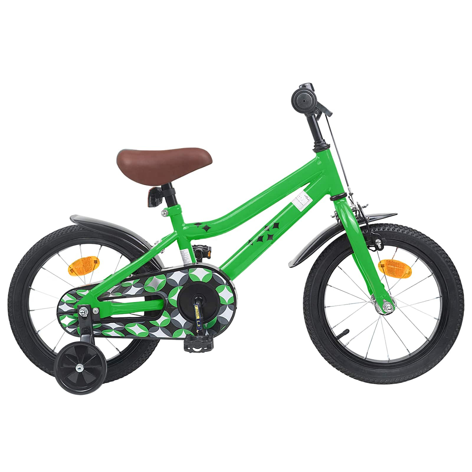 vidaXL Kinderfahrrad 12 Zoll für 2-4 Jahre alt Grün