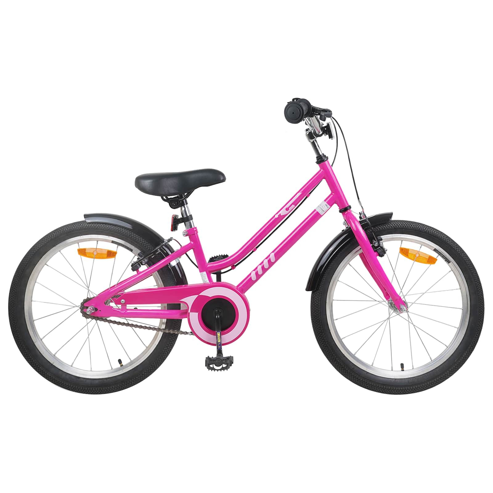 vidaXL Kinderfahrrad 20 Zoll für 6-11 Jahre alt Pink Schwarz