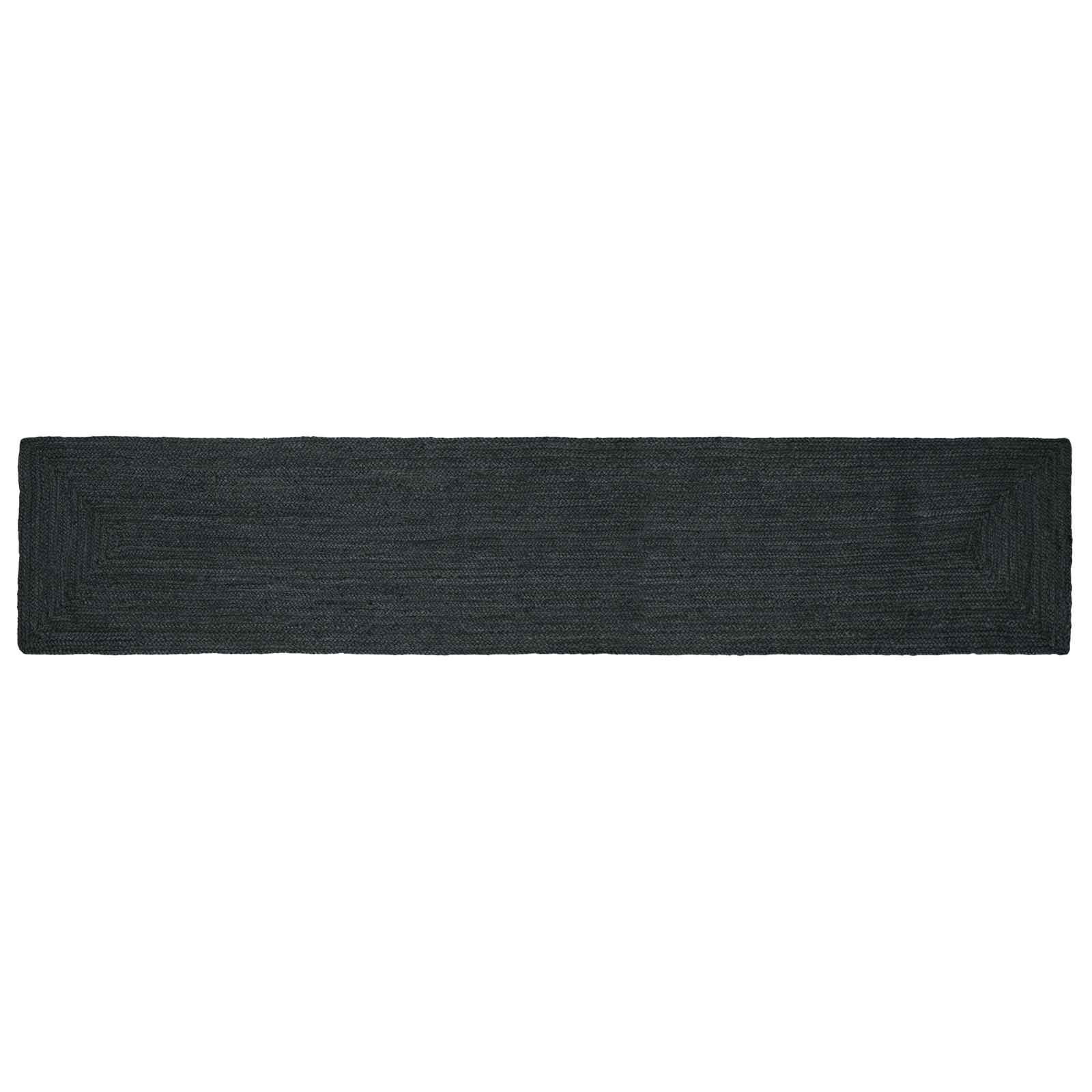vidaXL Bereichsteppiche Rechtwinklig Dunkelgrau 60 x 400 cm Jute