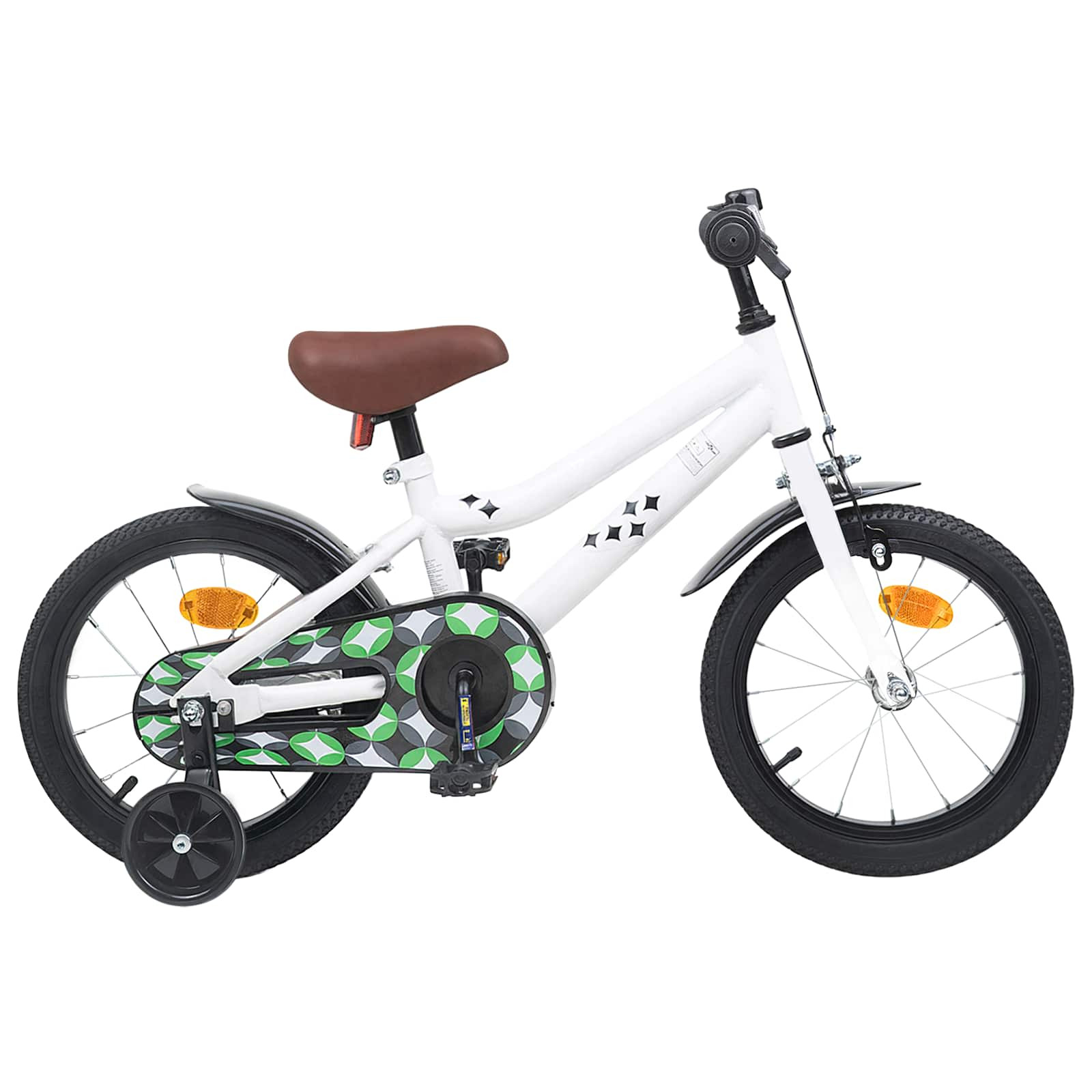 vidaXL Kinderfahrrad 14 Zoll für 3-5 Jahre alt Weiß