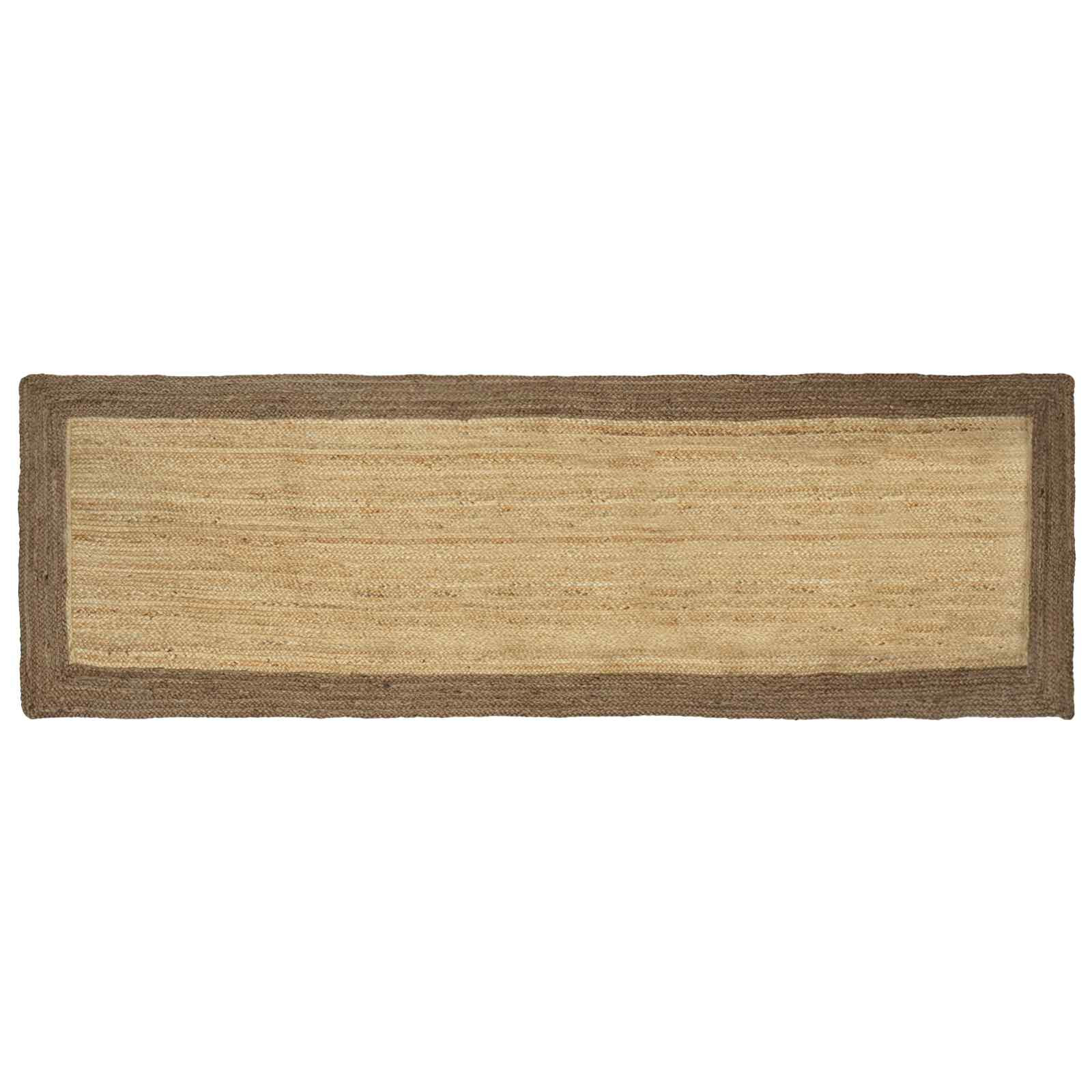 vidaXL Bereichsteppiche Grau 80 x 250 cm Jute