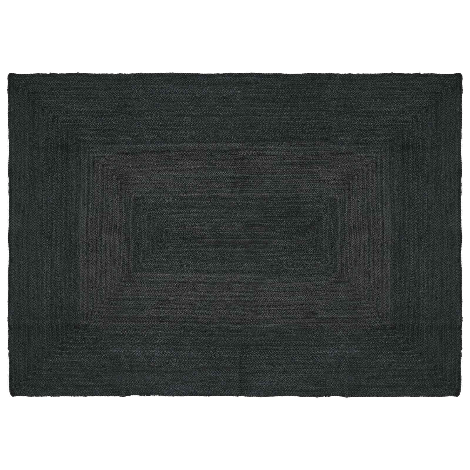 vidaXL Bereichsteppiche Rechtwinklig Dunkelgrau 120 x 170 cm Jute