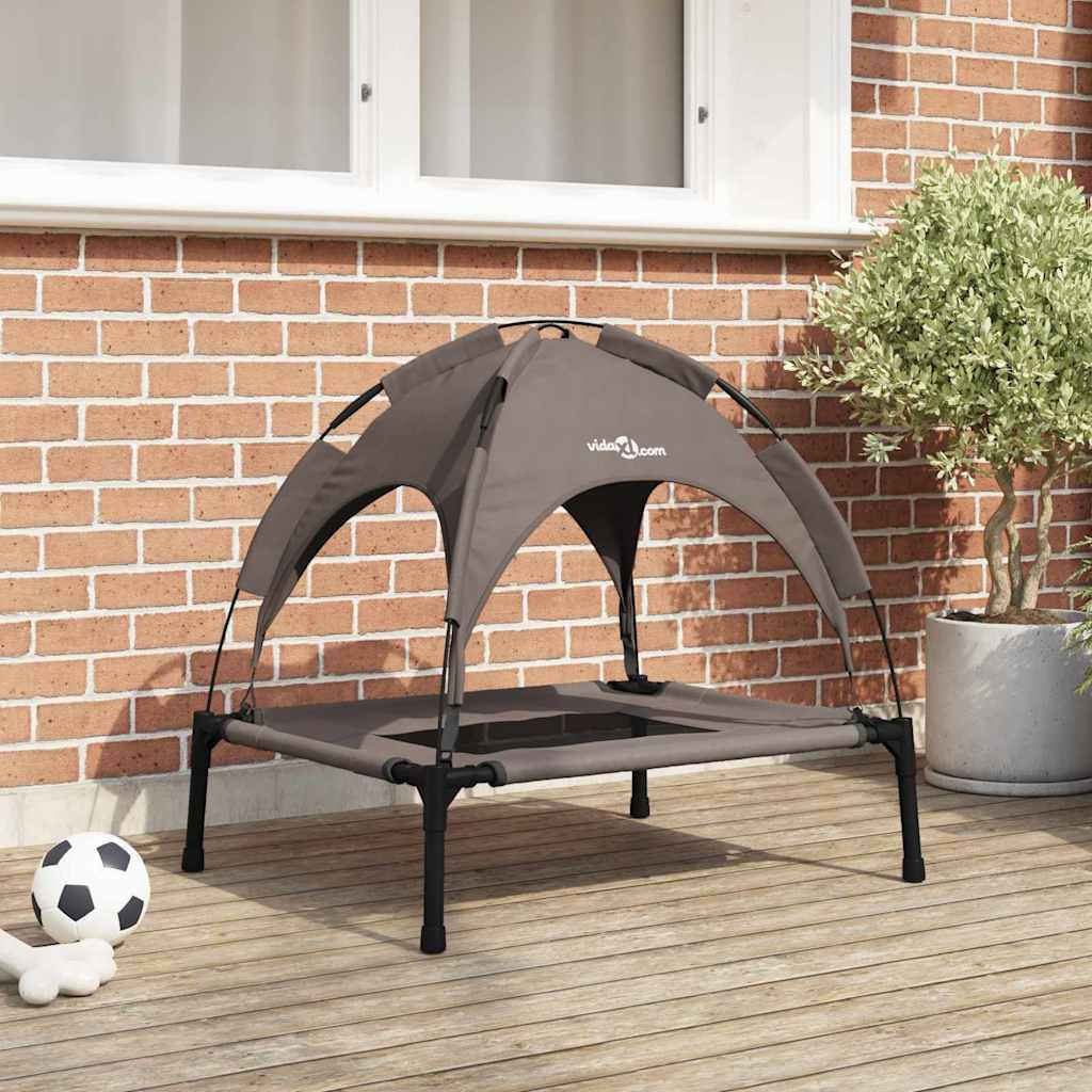 vidaXL Hundebett Braun 76 x 62 x 70,5 cm Stahl