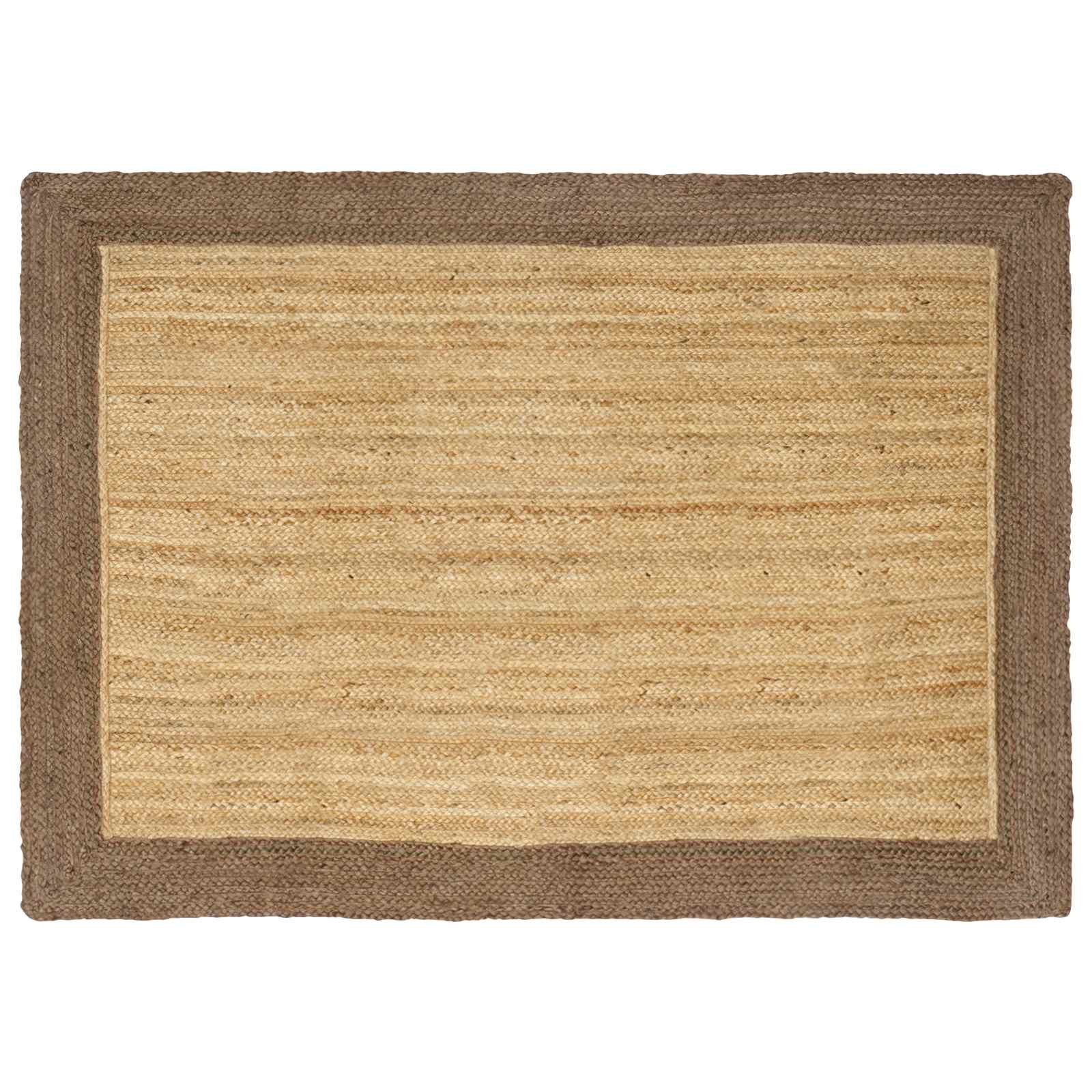 vidaXL Bereichsteppiche Grau 140 x 200 cm Jute