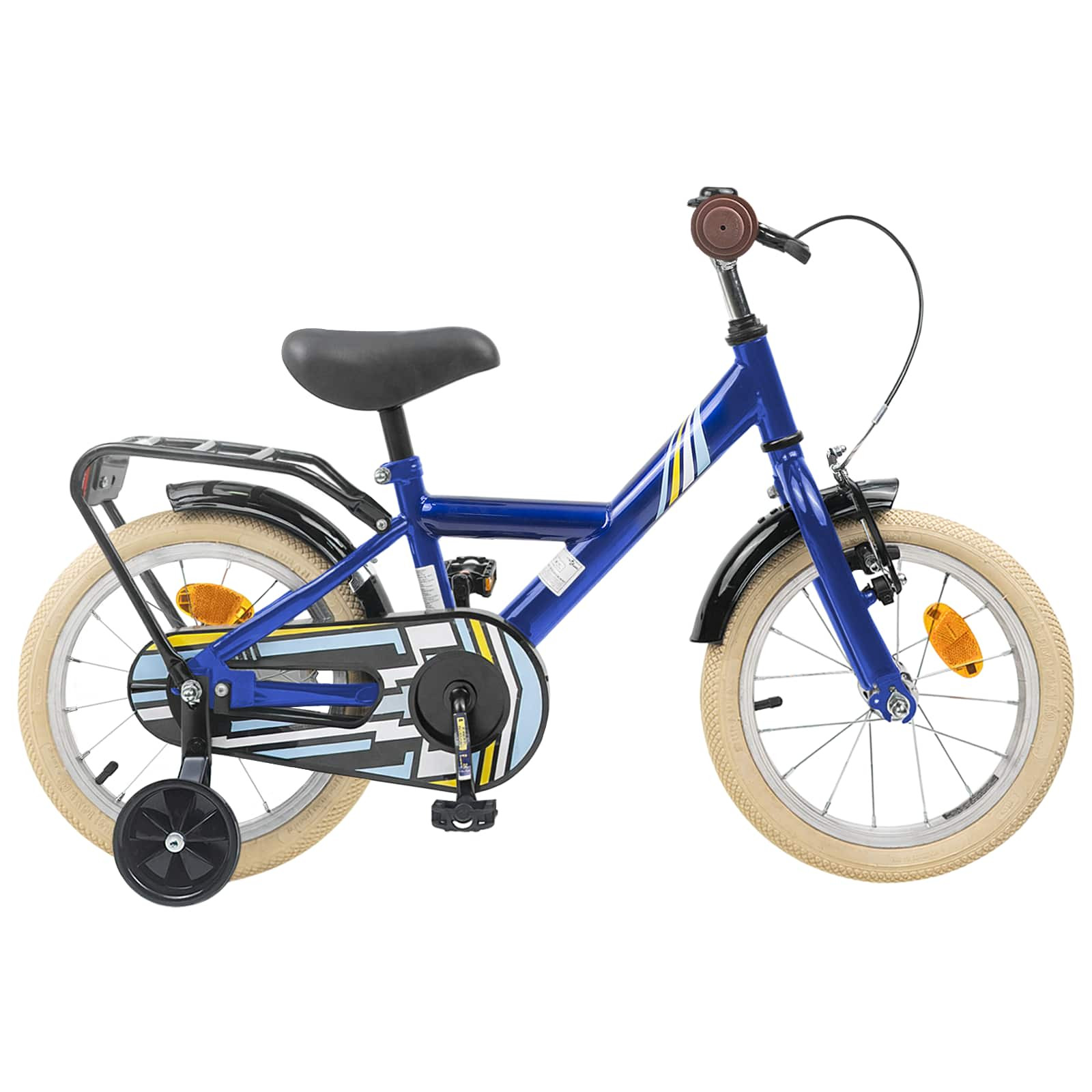vidaXL Kinderfahrrad 16 Zoll für 4-6 Jahre alt Dunkelblau