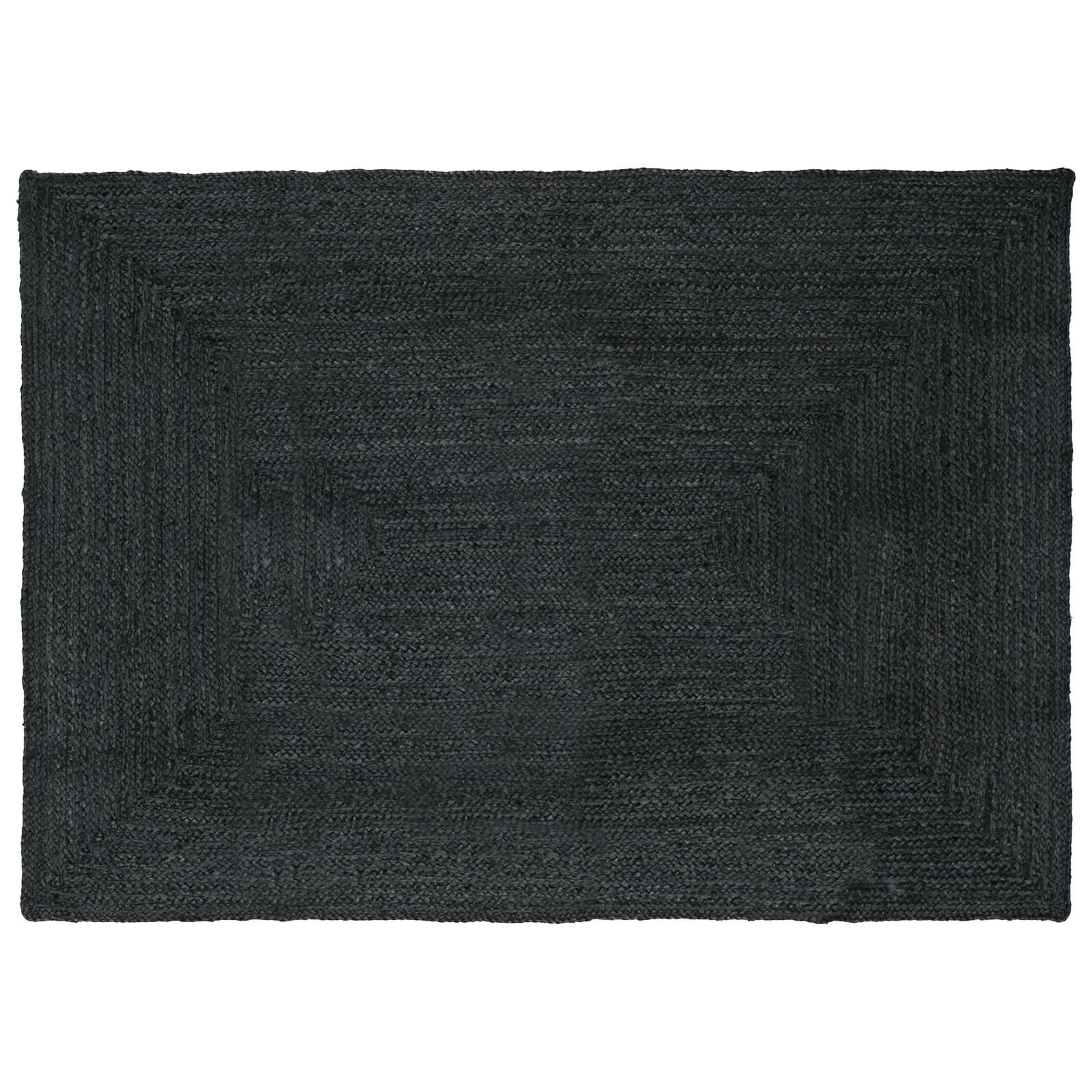 vidaXL Bereichsteppiche Rechtwinklig Dunkelgrau 160 x 230 cm Jute