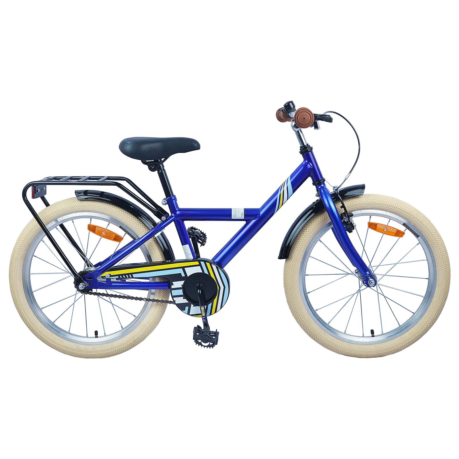 vidaXL Kinderfahrrad 18 Zoll für 5-7 Jahre alt Dunkelblau