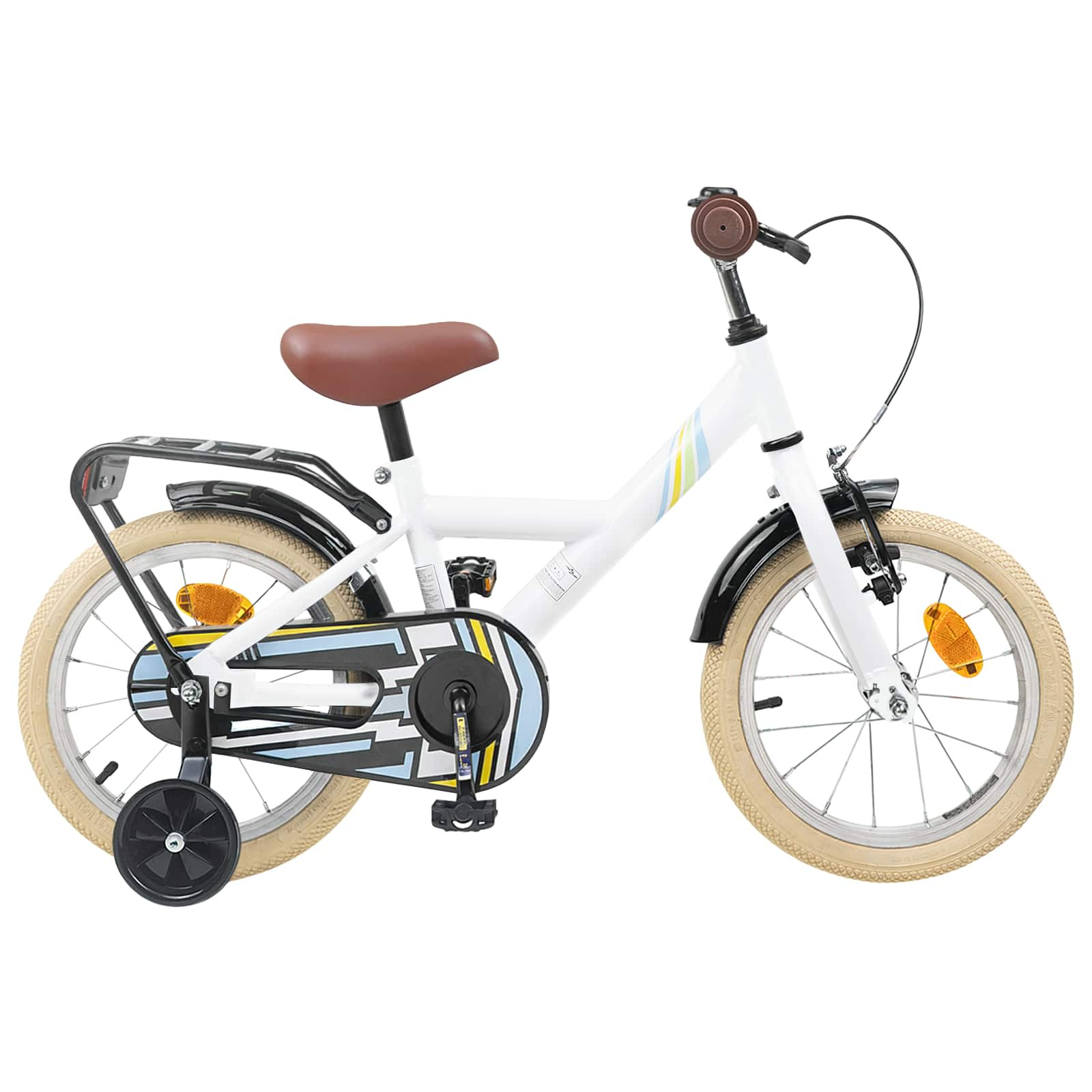 vidaXL Kinderfahrrad 12 Zoll für 2-4 Jahre alt Weiß