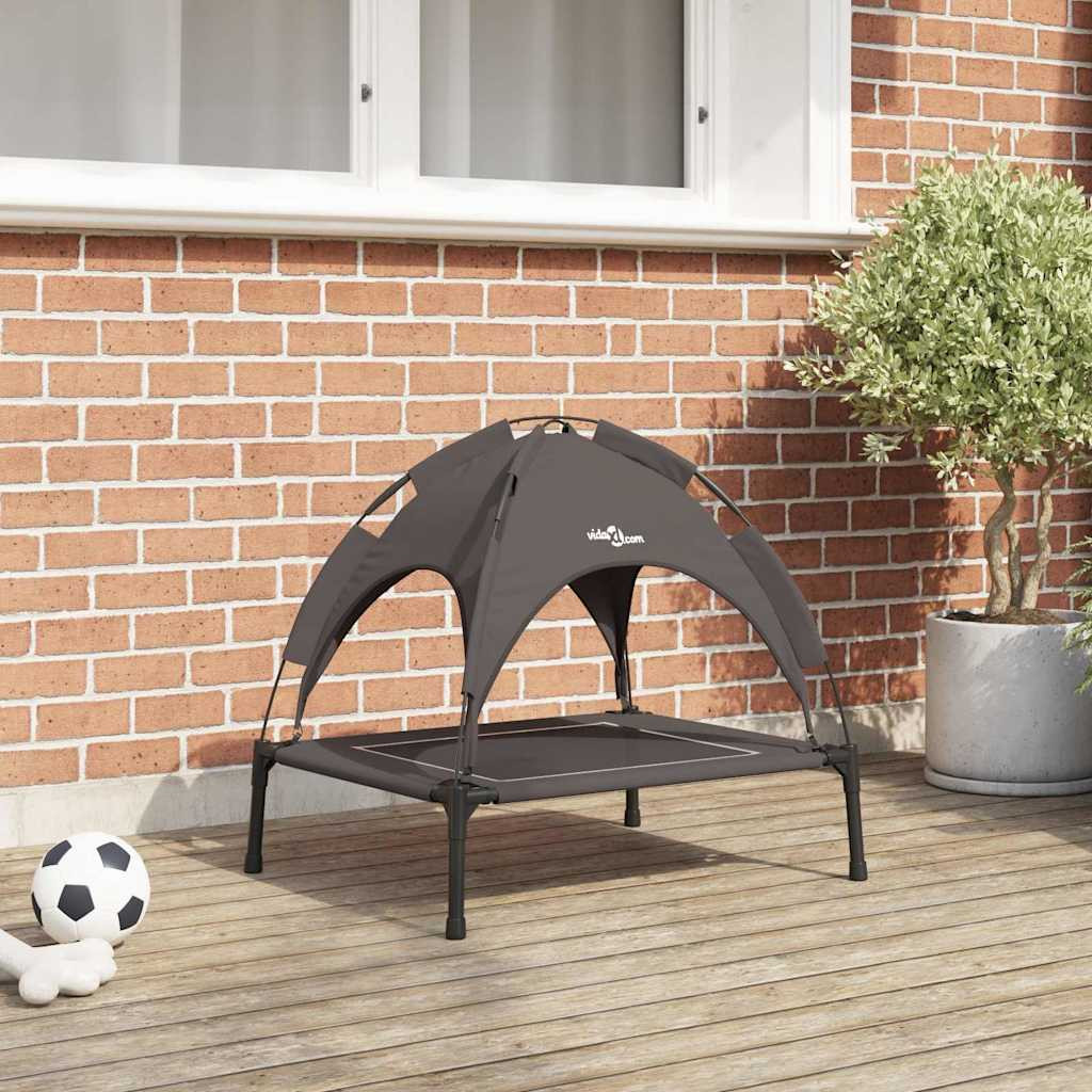 vidaXL Hundebett Braun 63 x 49,5 x 60 cm Stahl