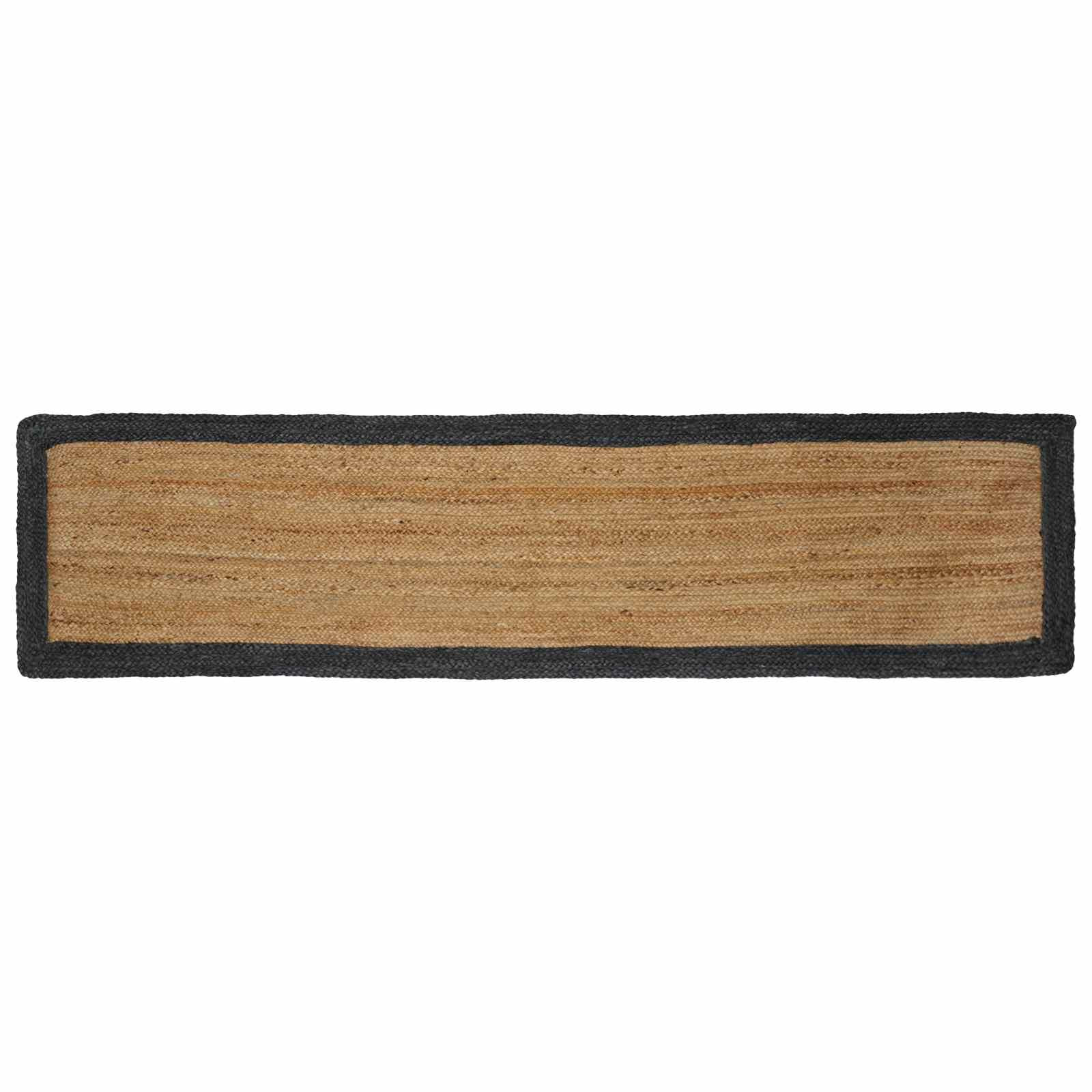 vidaXL Bereichsteppiche Dunkelgrau 60 x 250 cm Jute