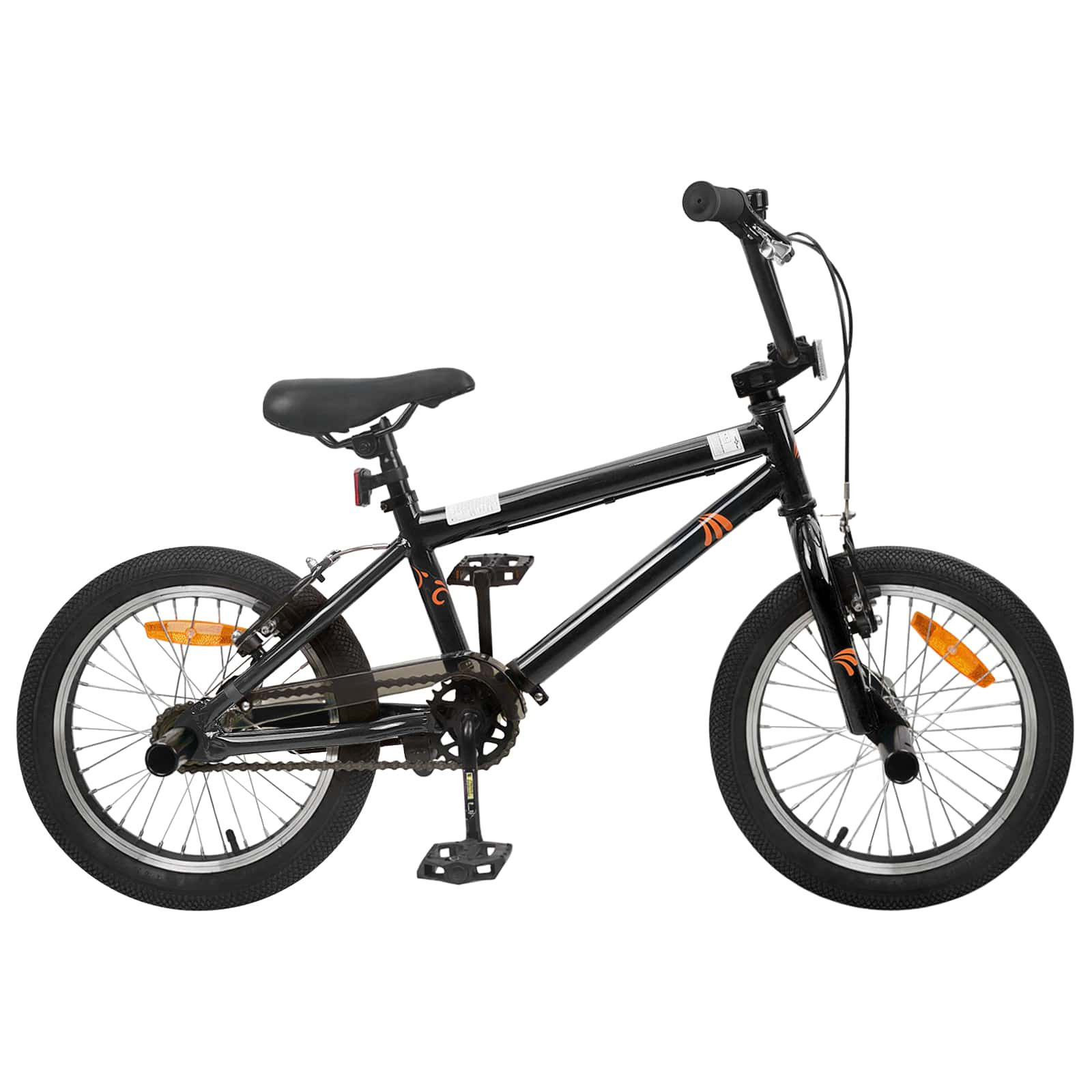 vidaXL BMX Rad 16 Zoll für 5-8 Jahre alt Schwarz