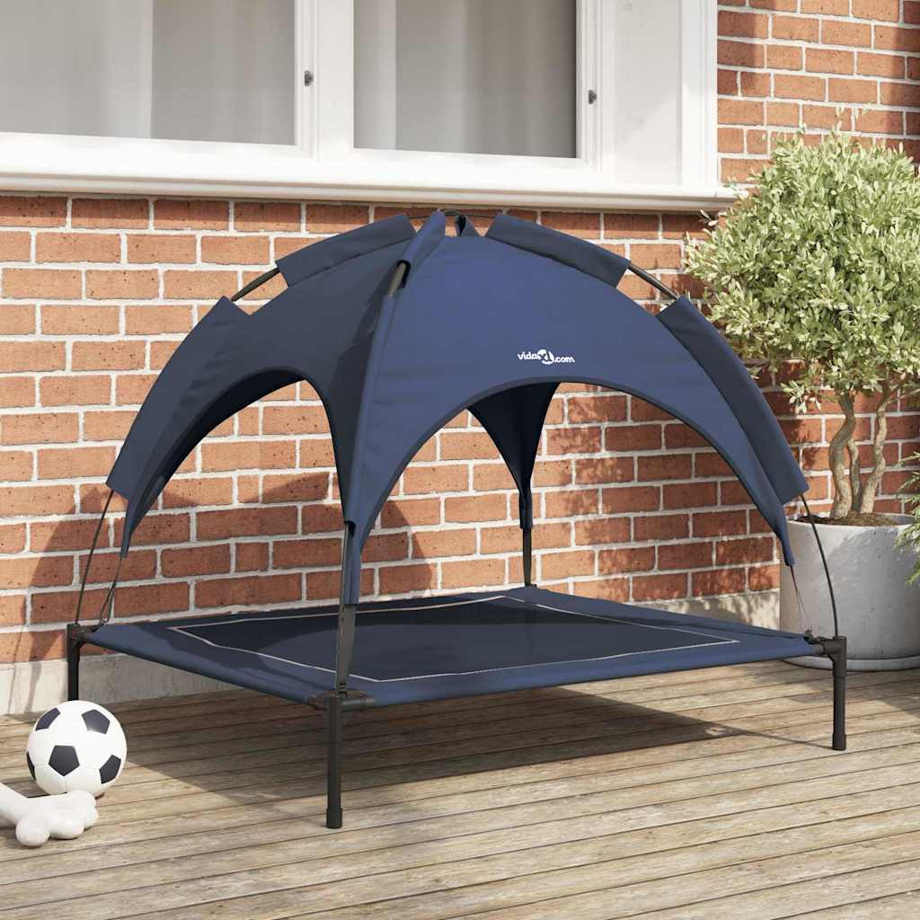 vidaXL Hundebett Marineblau 90 x 81 x 80,5 cm Stahl