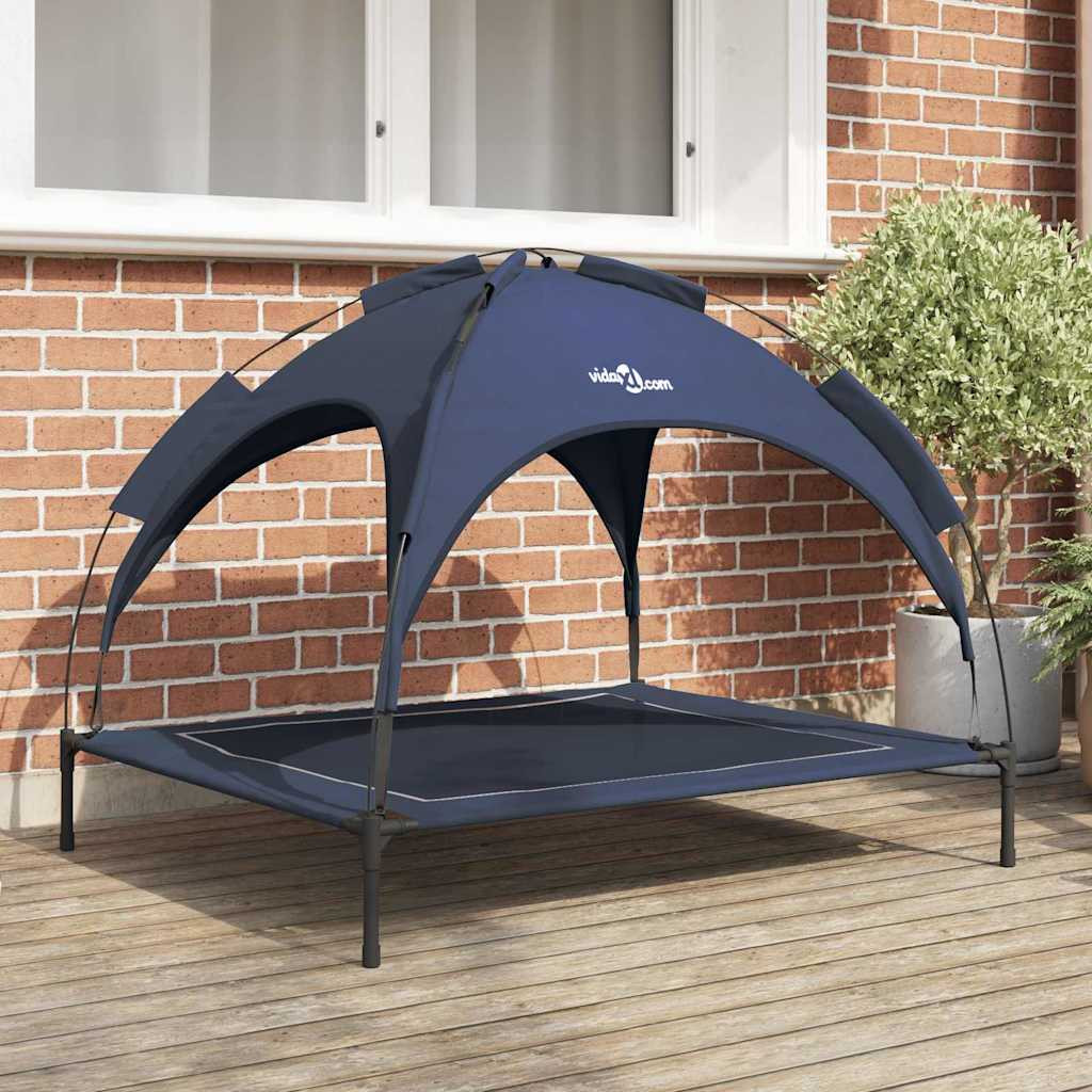 vidaXL Hundebett Marineblau 104 x 86 x 84,5 cm Stahl