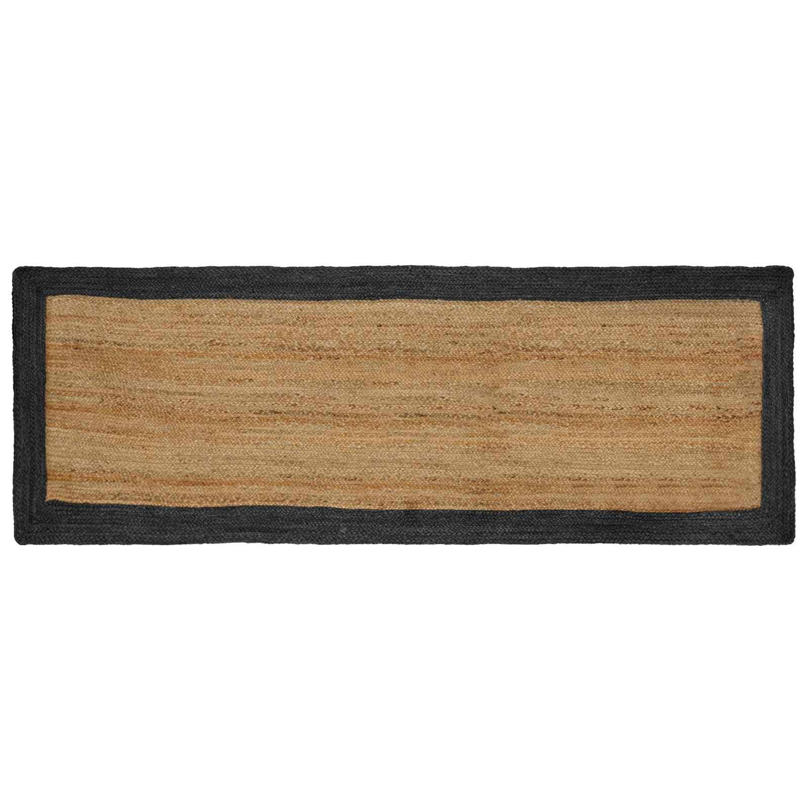 vidaXL Bereichsteppiche Dunkelgrau 80 x 200 cm Jute