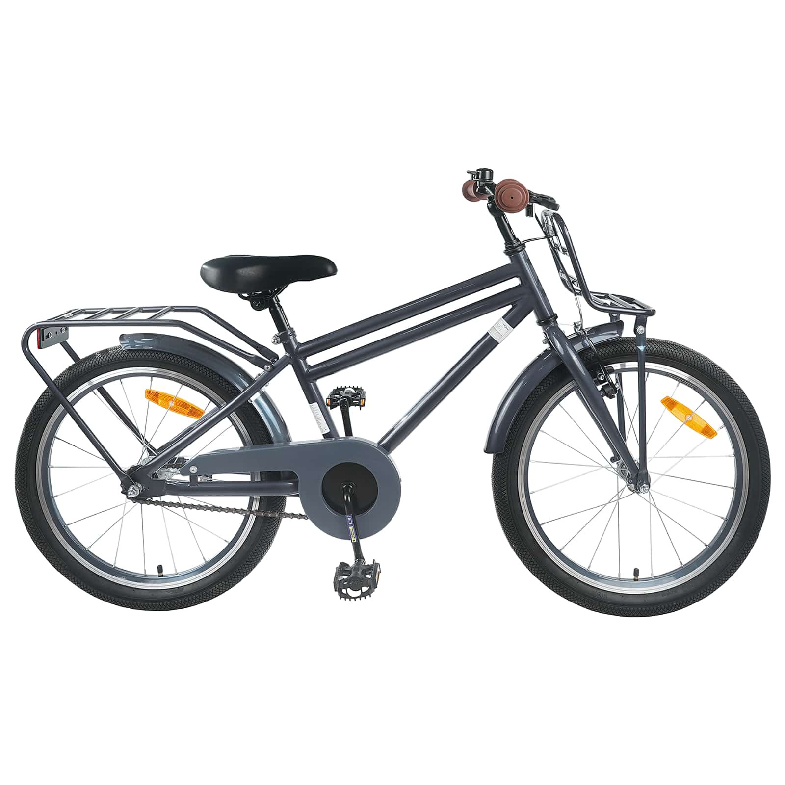 vidaXL Kinderfahrrad 22 Zoll für 7-12 Jahre alt Dunkelgrau