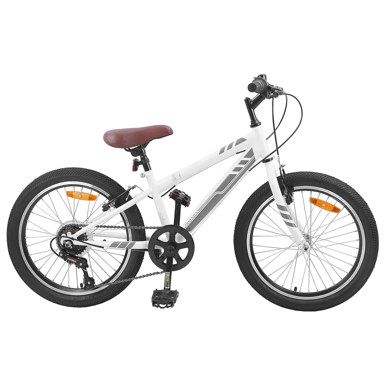 vidaXL Mountainbike 20 Zoll 6-Speed für 5-8 Jahre alt Weiß