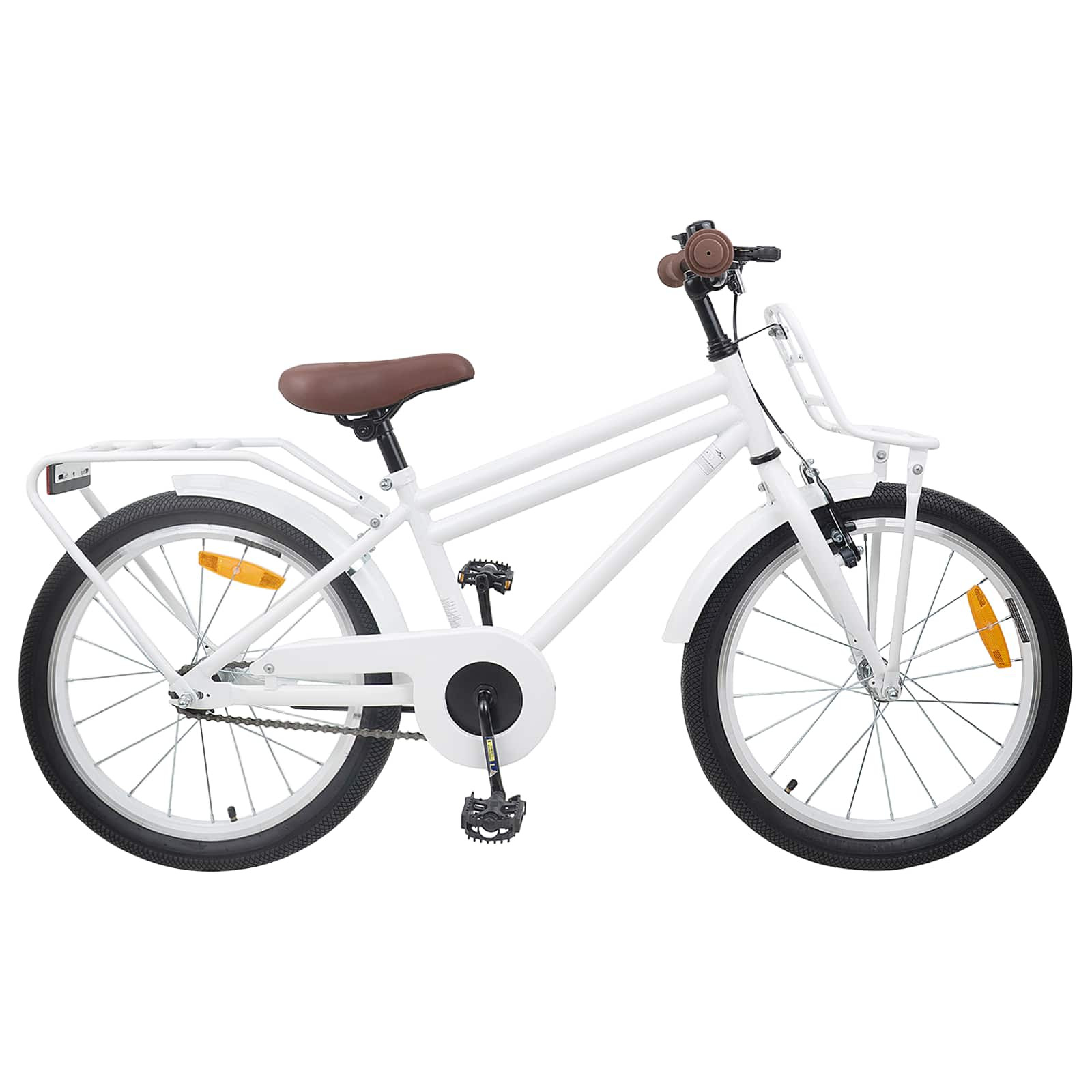 vidaXL Kinderfahrrad 22 Zoll für 7-12 Jahre alt Weiß