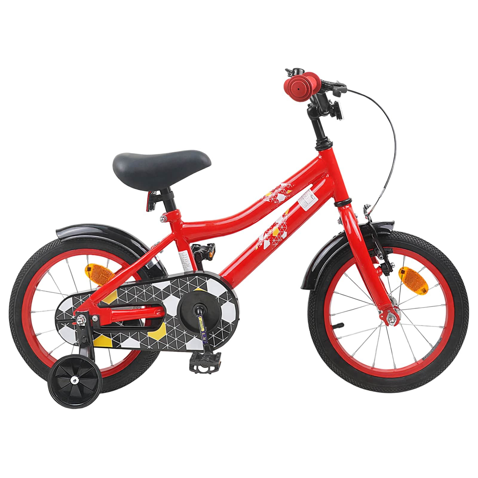 vidaXL Kinderfahrrad 14 Zoll für 3-5 Jahre alt Rot