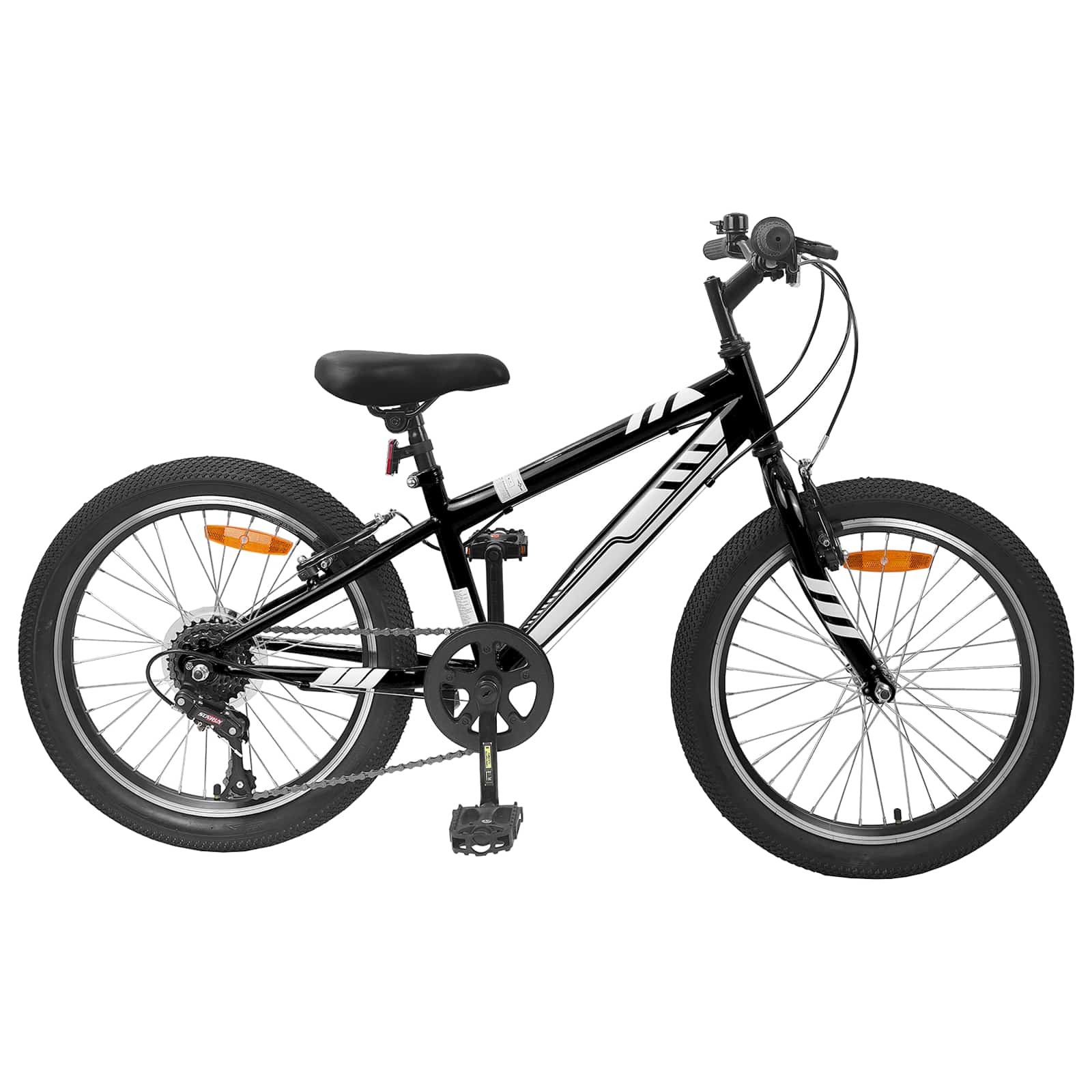 vidaXL Mountainbike 20 Zoll 6-Speed für 5-8 Jahre alt Schwarz
