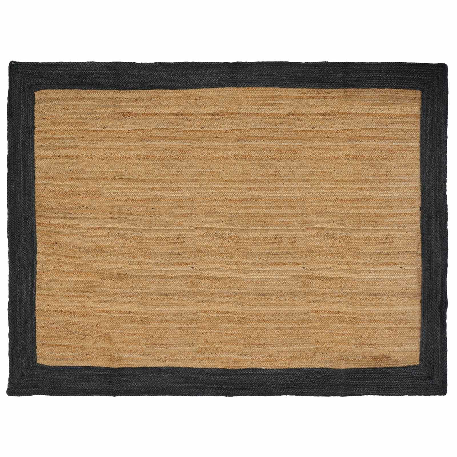 vidaXL Bereichsteppiche Dunkelgrau 160 x 230 cm Jute