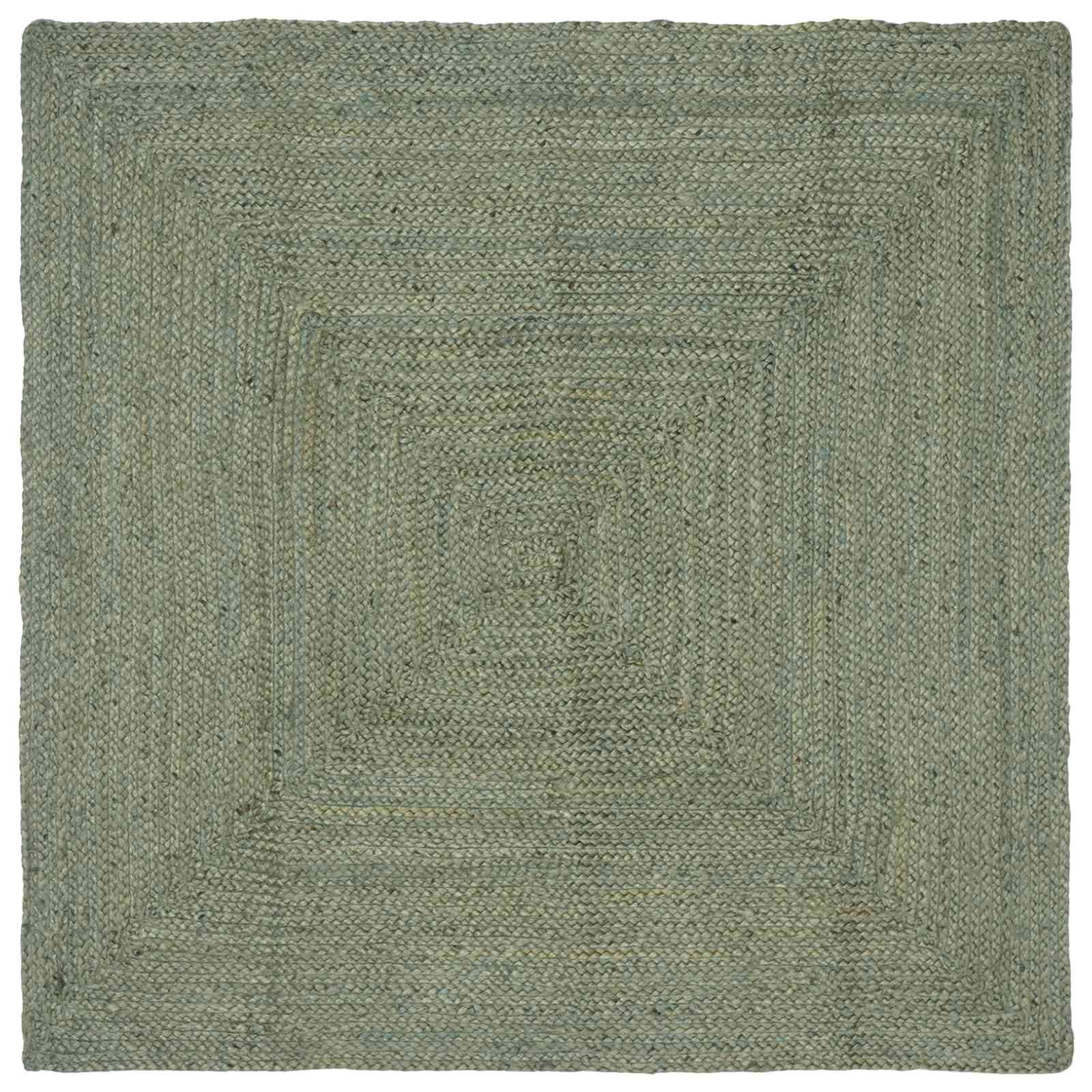 vidaXL Bereichsteppiche Rechtwinklig Olive Grün 160 x 160 cm Jute