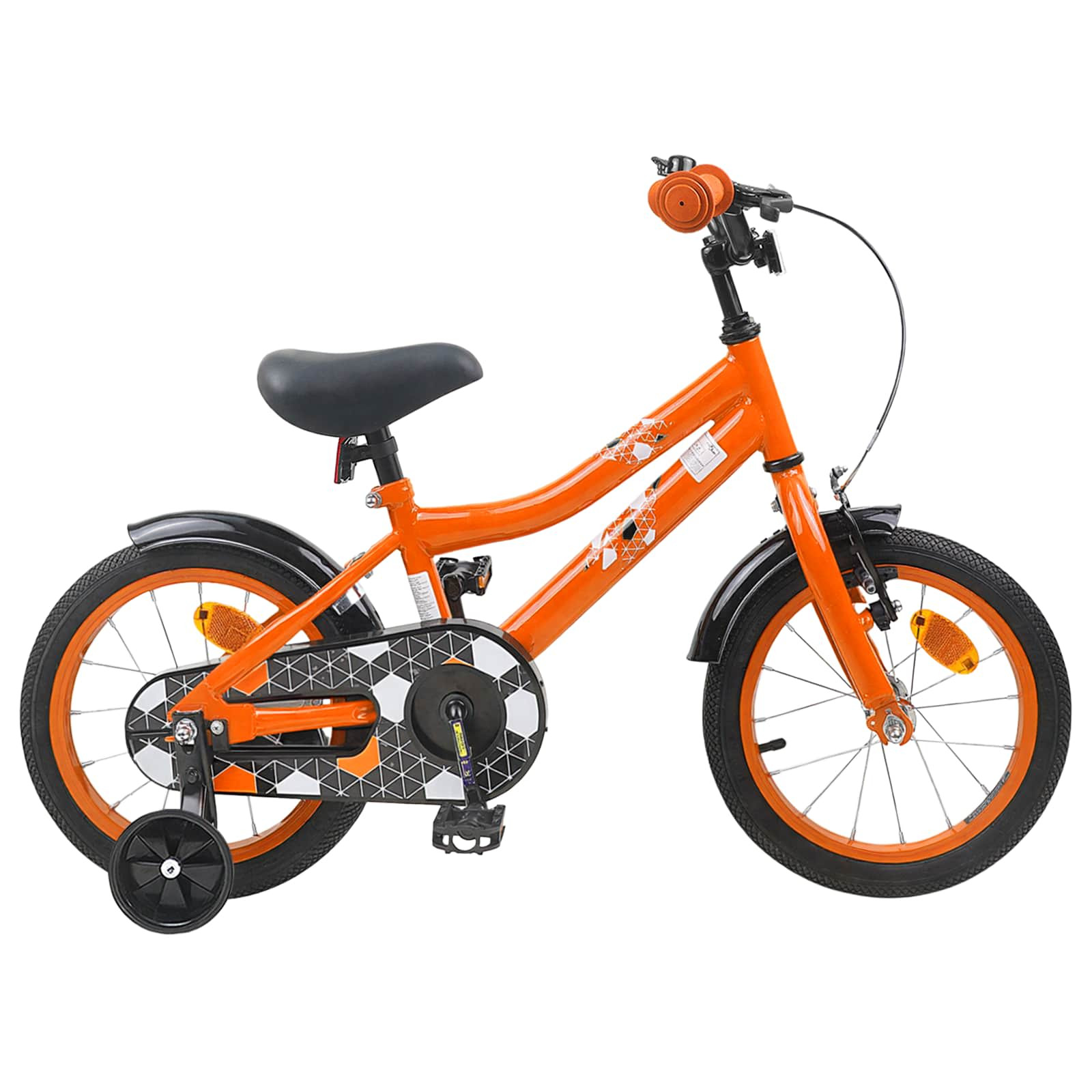vidaXL Kinderfahrrad 14 Zoll für 3-5 Jahre alt Orange
