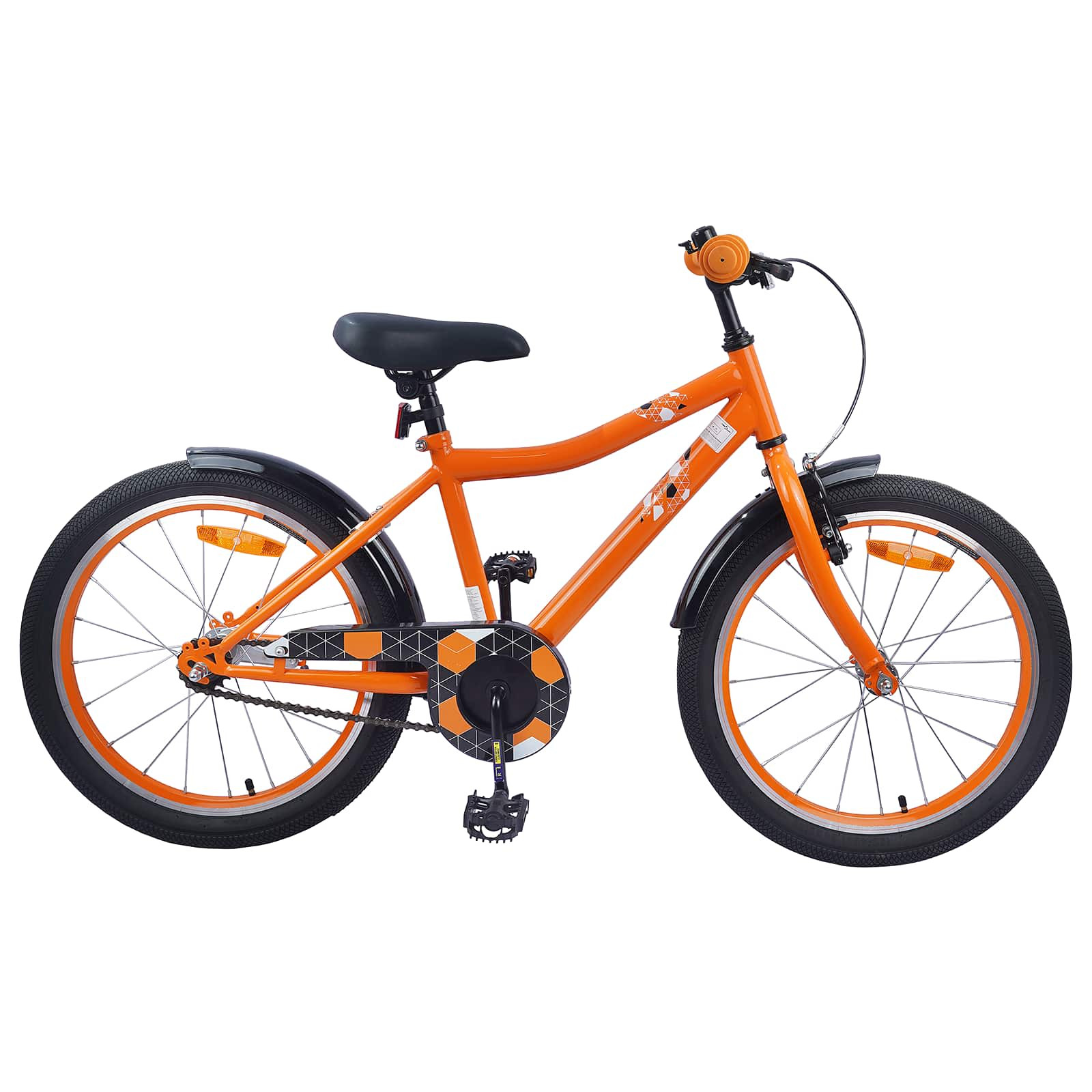 vidaXL Kinderfahrrad 18 Zoll für 5-7 Jahre alt Orange