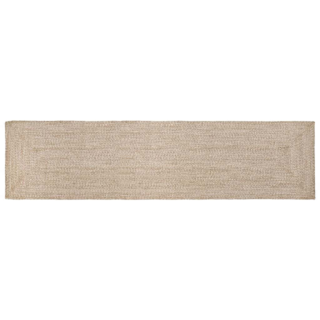 vidaXL Bereichsteppiche Natürlich und Weiß 60 x 400 cm Jute