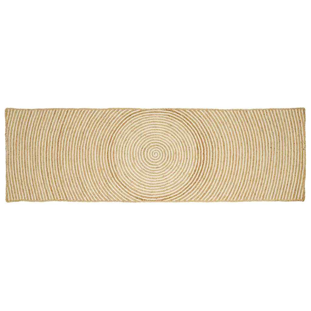 vidaXL Bereichsteppiche Weiß 80 x 200 cm Jute