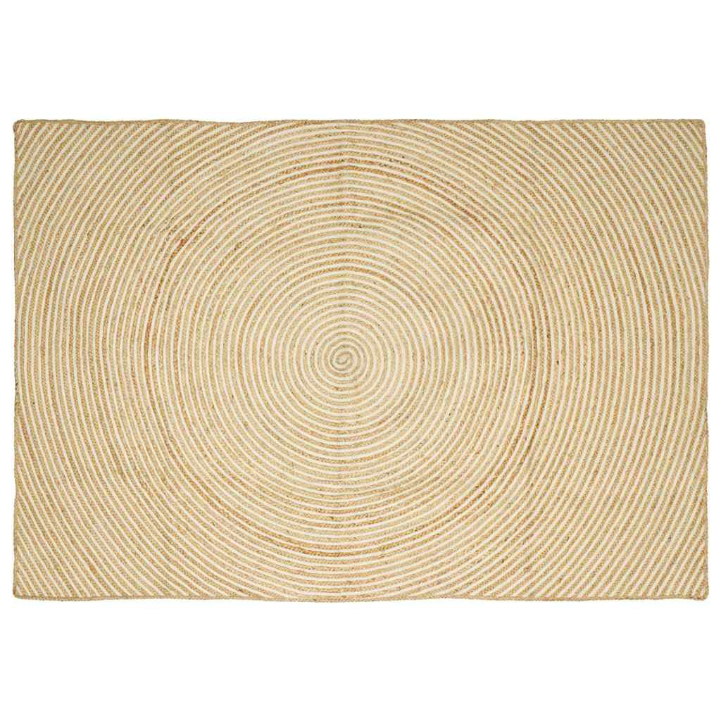 vidaXL Bereichsteppiche Weiß 200 x 290 cm Jute