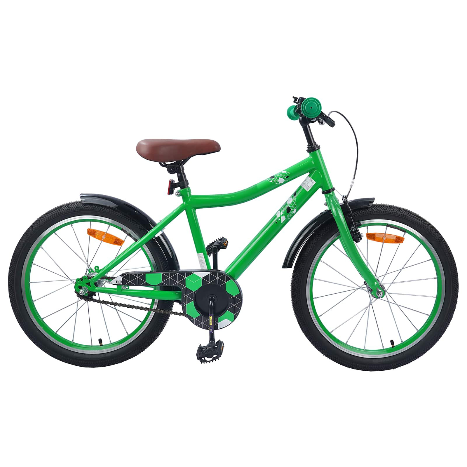 vidaXL Kinderfahrrad 20 Zoll für 6-11 Jahre alt Grün