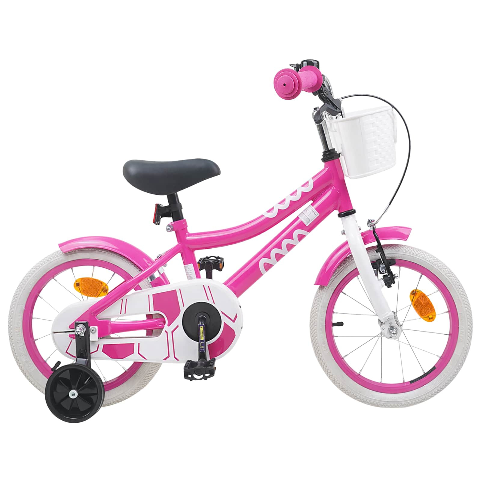 vidaXL Kinderfahrrad 14 Zoll für 3-5 Jahre alt Rosa