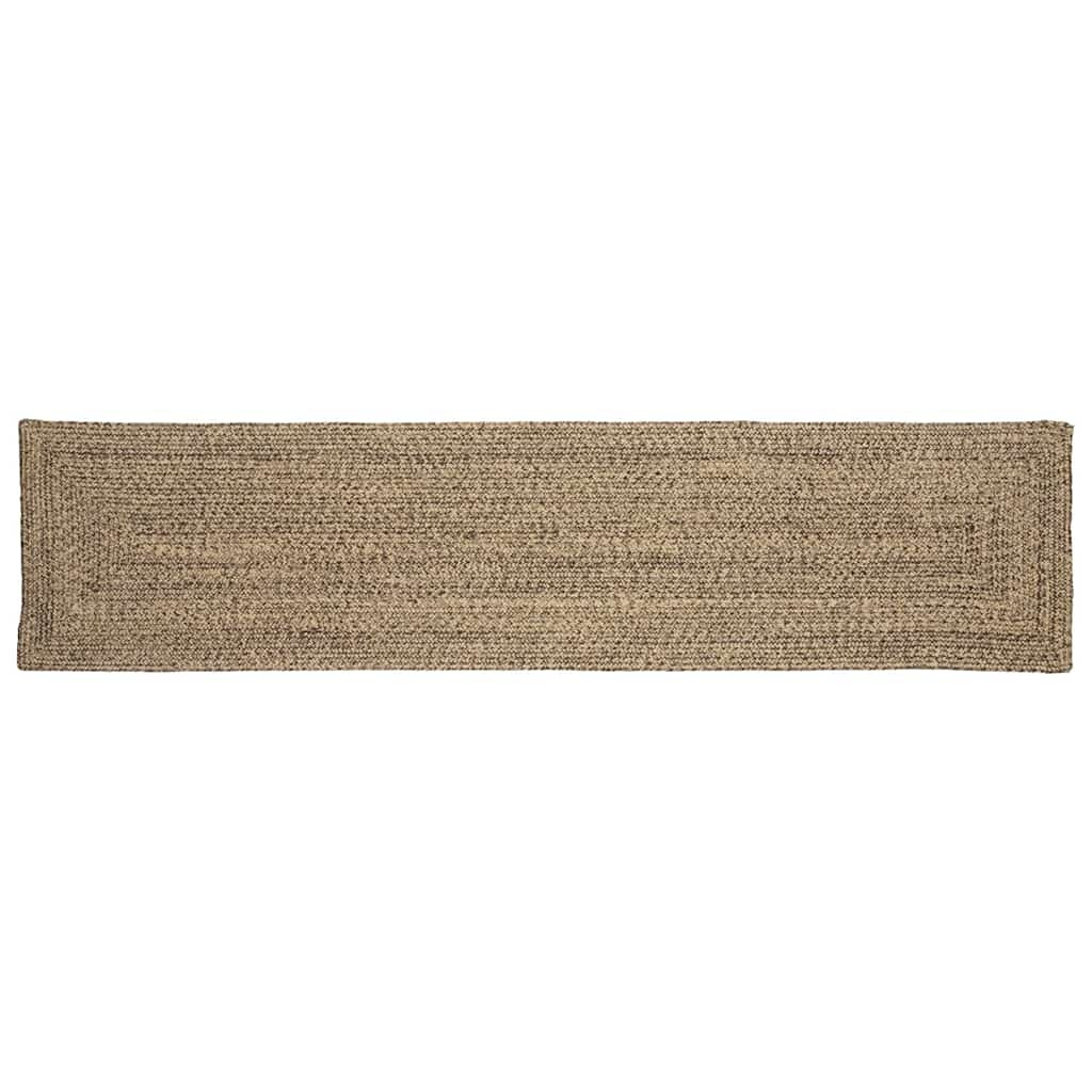 vidaXL Bereichsteppiche Natürlich und Schwarz 60 x 200 cm Jute